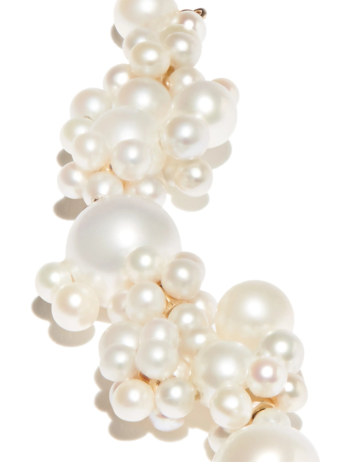 14kt yellow gold Grand Bisou pearl drop earrings