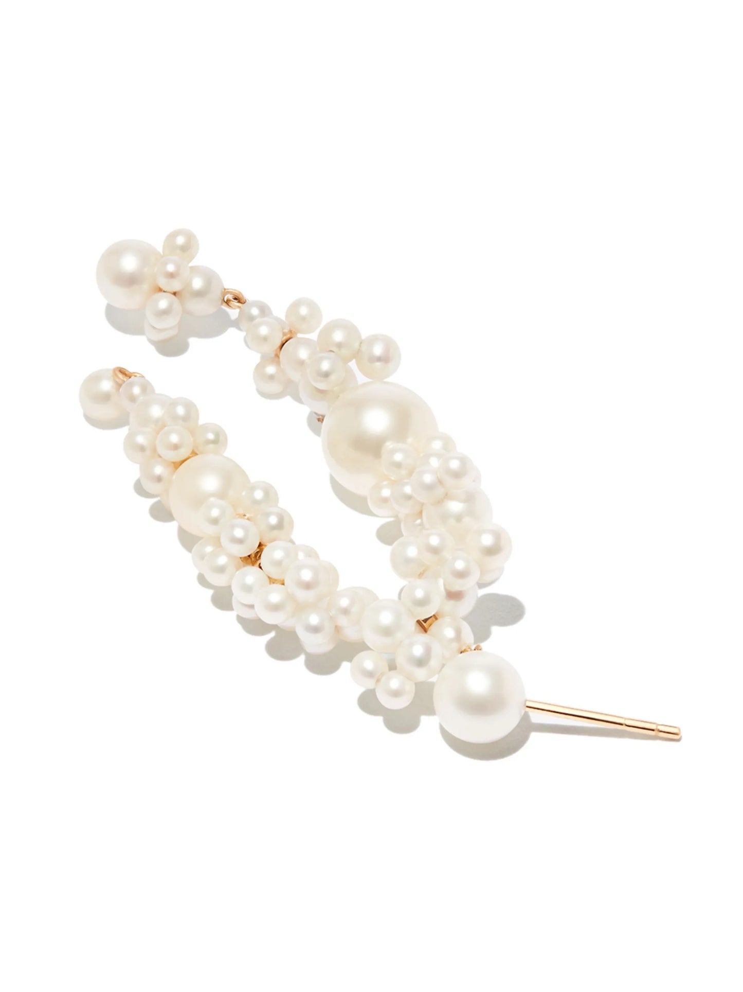 14kt yellow gold Fontaine Nuit pearl single earring