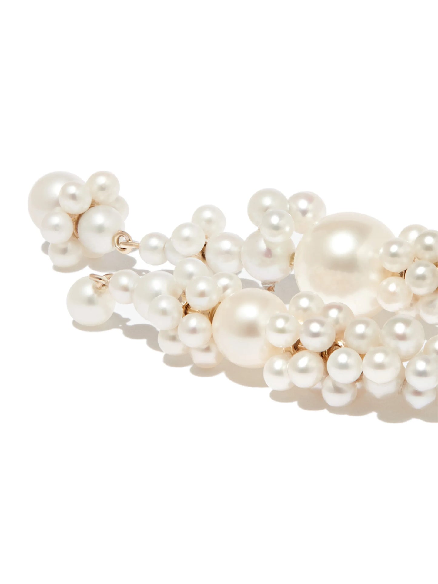 14kt yellow gold Fontaine Nuit pearl single earring