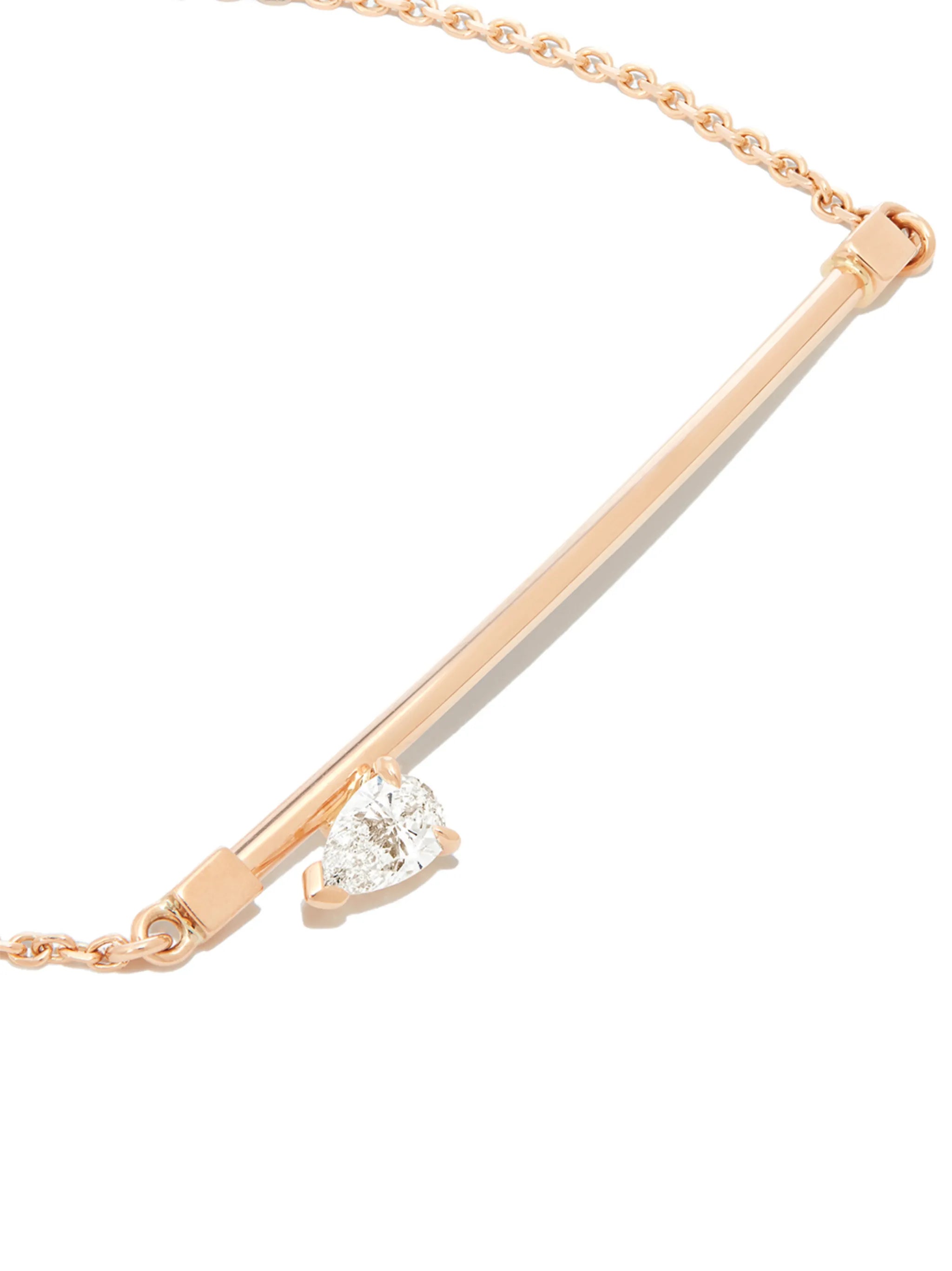 18kt rose gold diamond bracelet