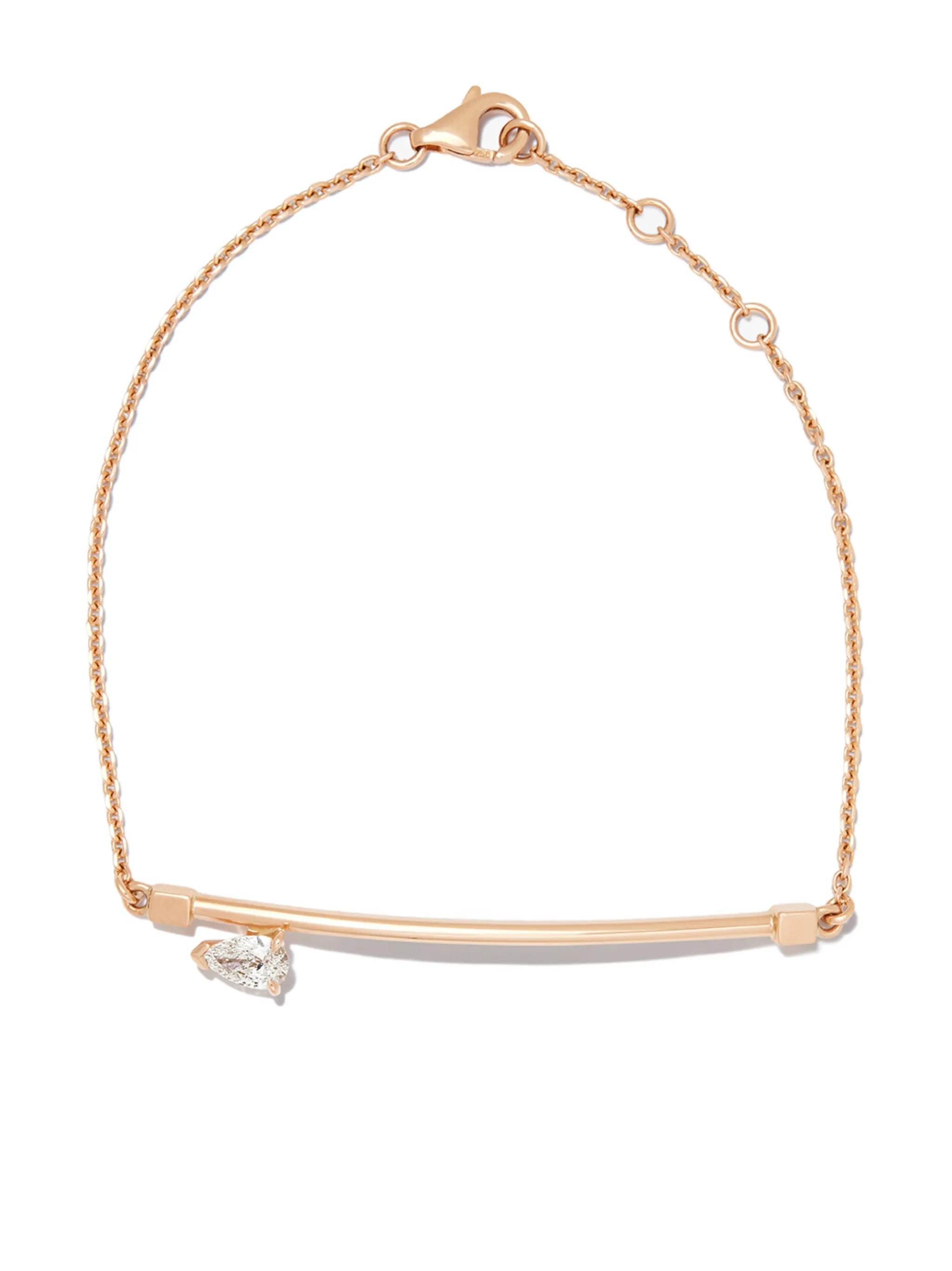 18kt rose gold diamond bracelet