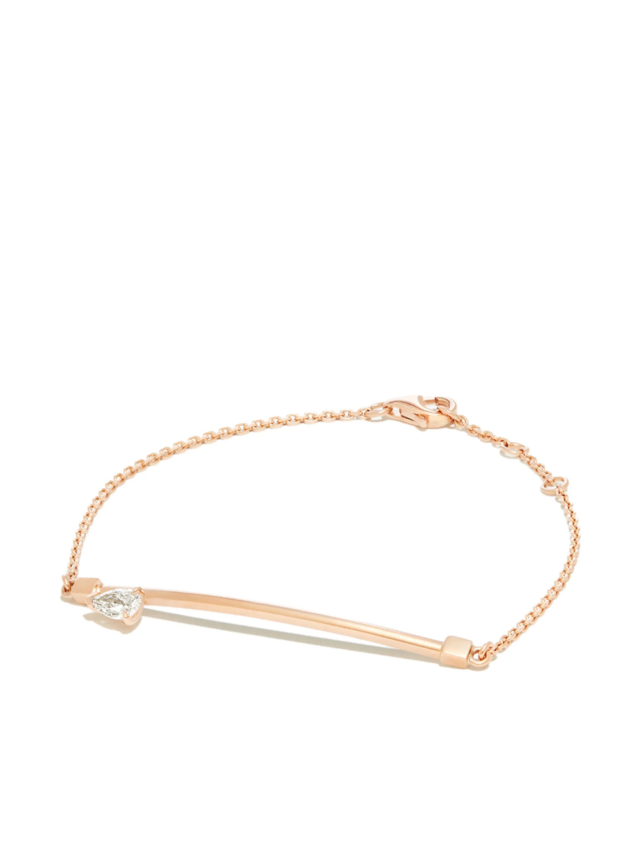 18kt rose gold diamond bracelet