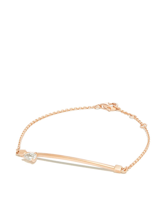 18kt rose gold diamond bracelet