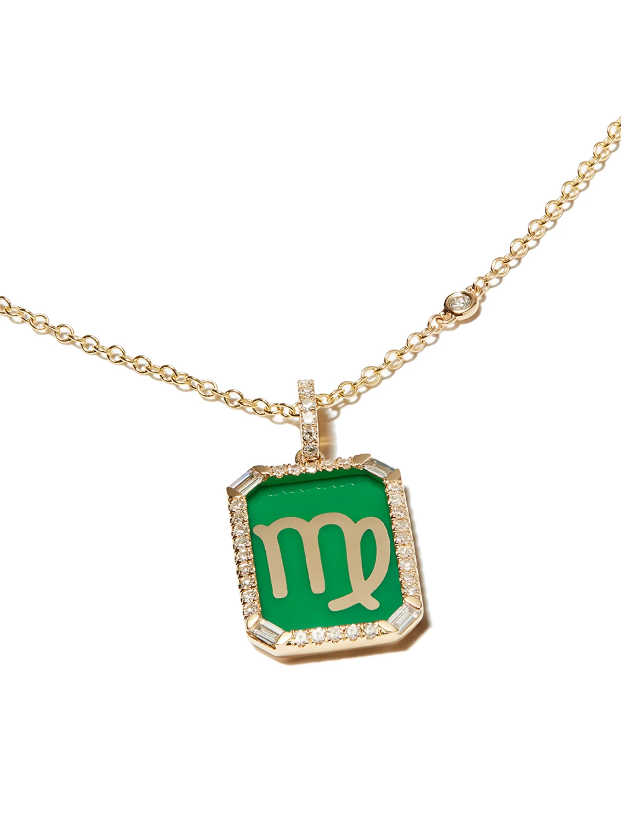 18kt yellow gold Virgo necklace
