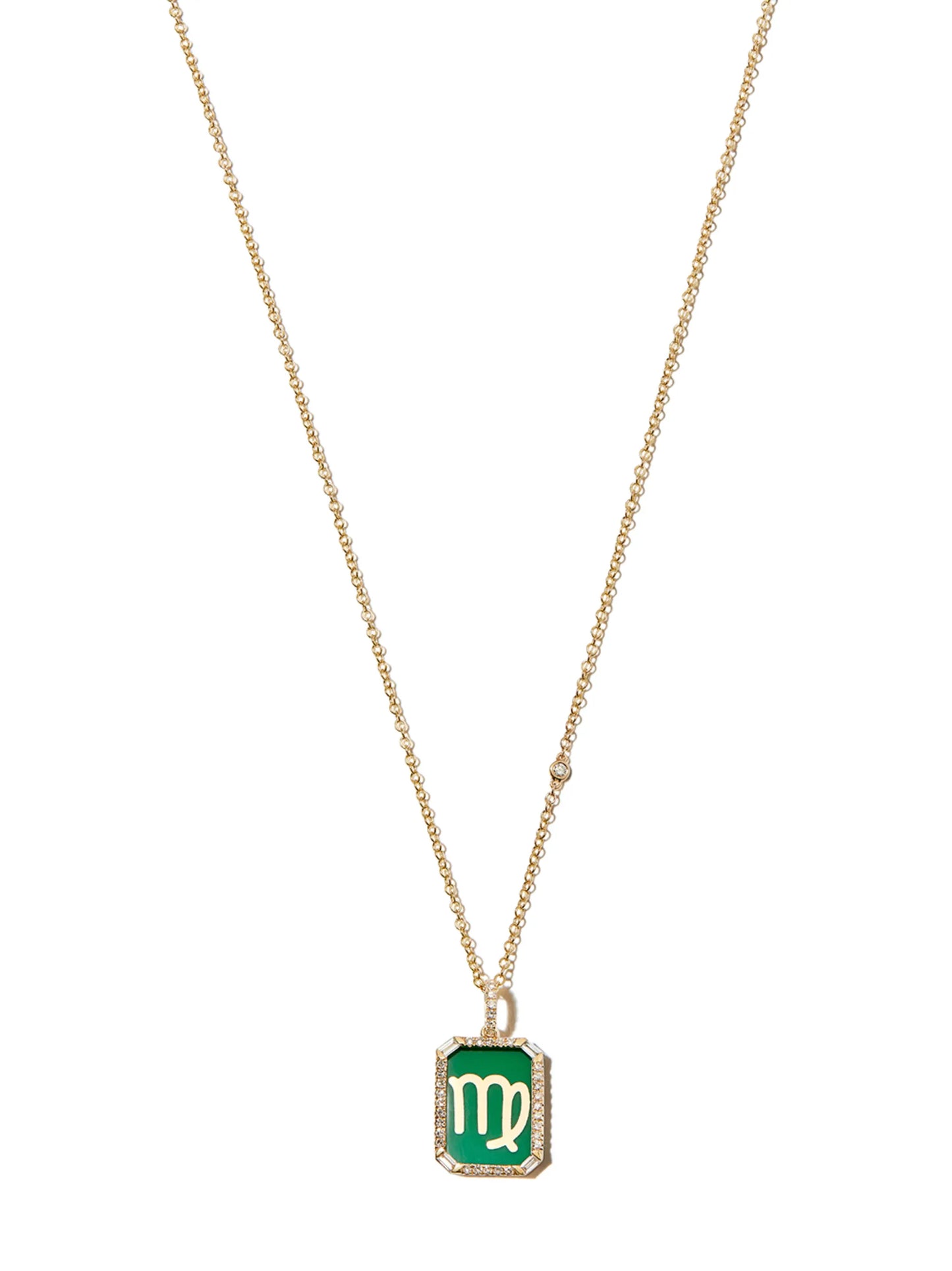 18kt yellow gold Virgo necklace