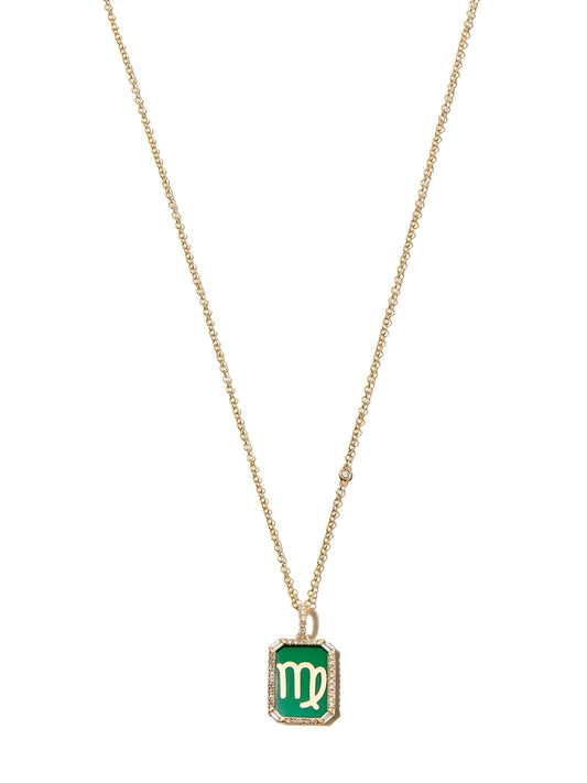 18kt yellow gold Virgo necklace