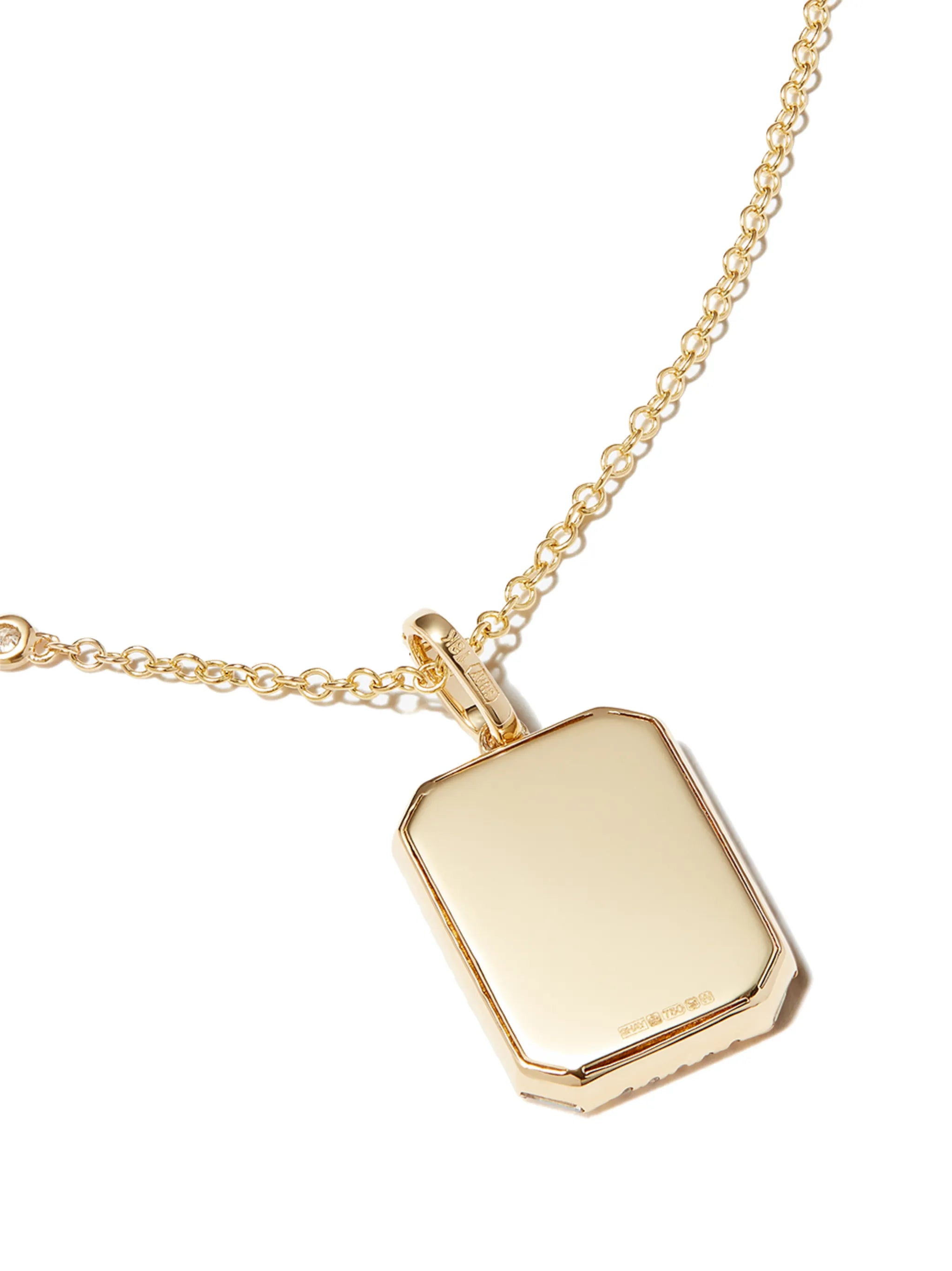 18kt yellow gold Virgo necklace