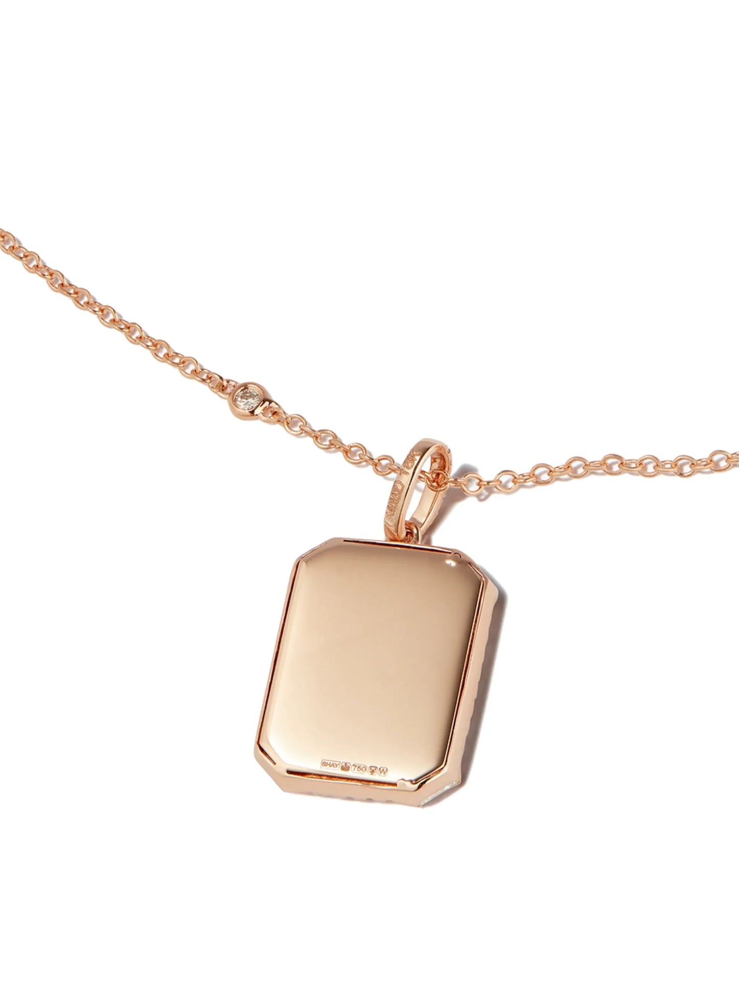 18kt yellow gold Aquarius diamond necklace