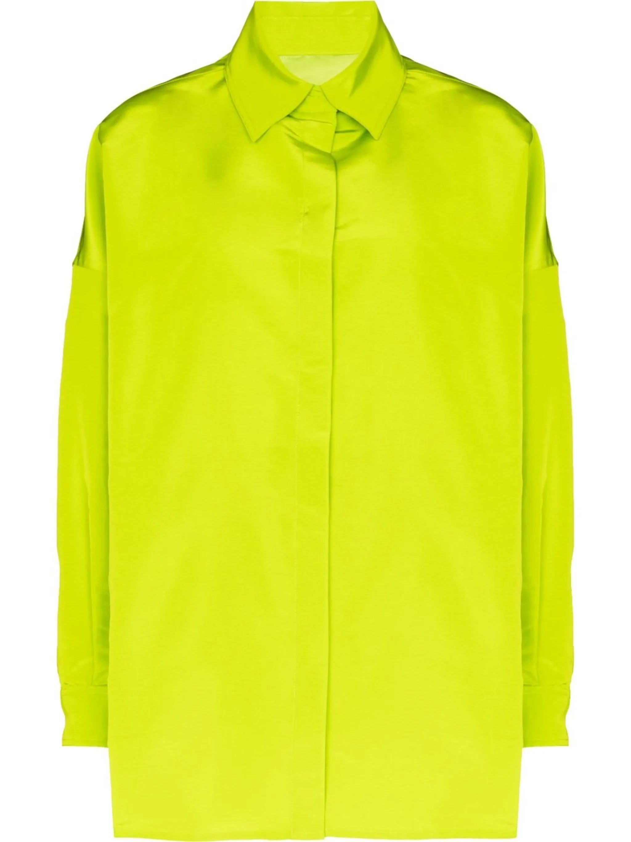 oversized silk shirt
