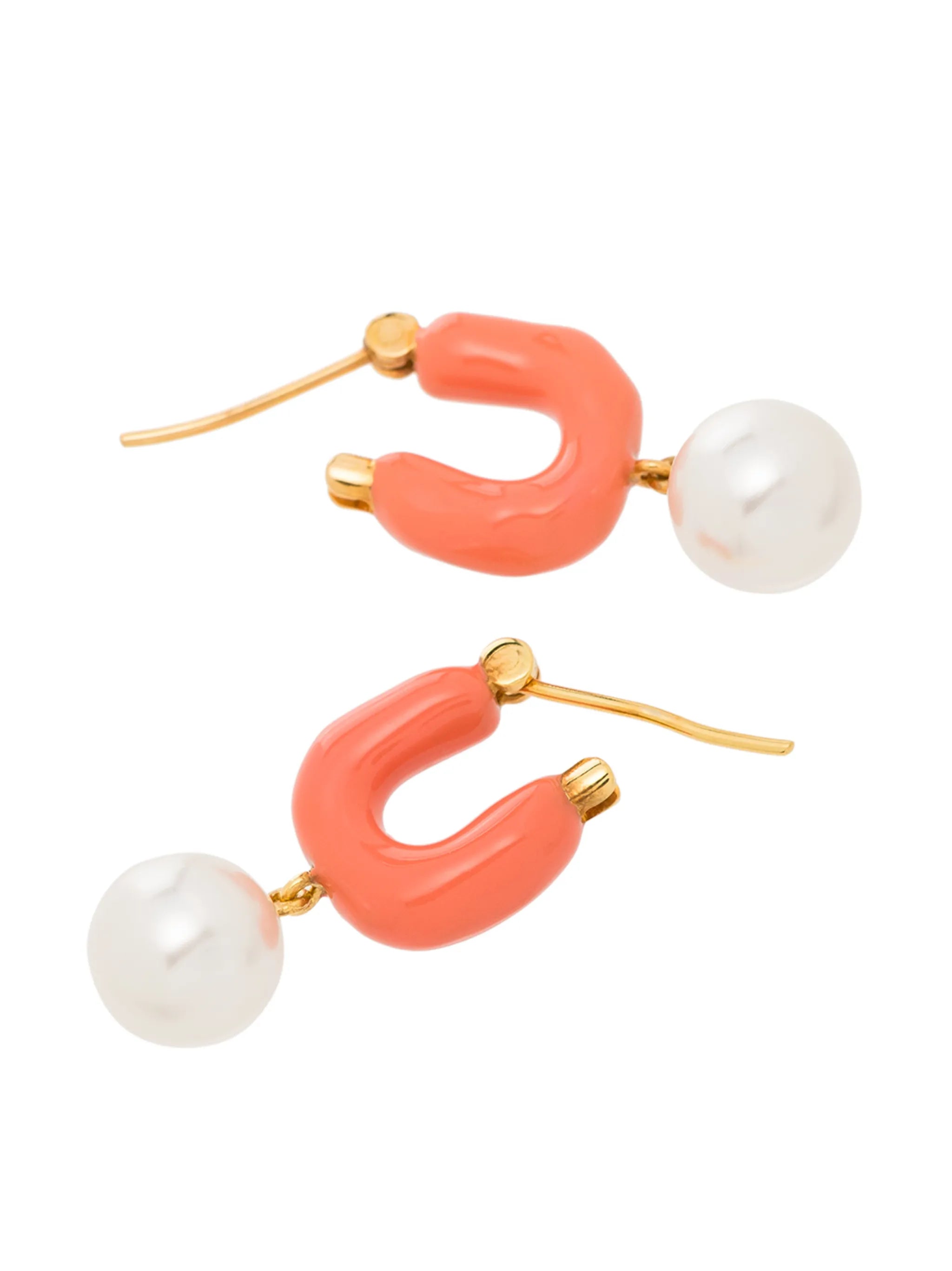 Waves mini hoop earrings