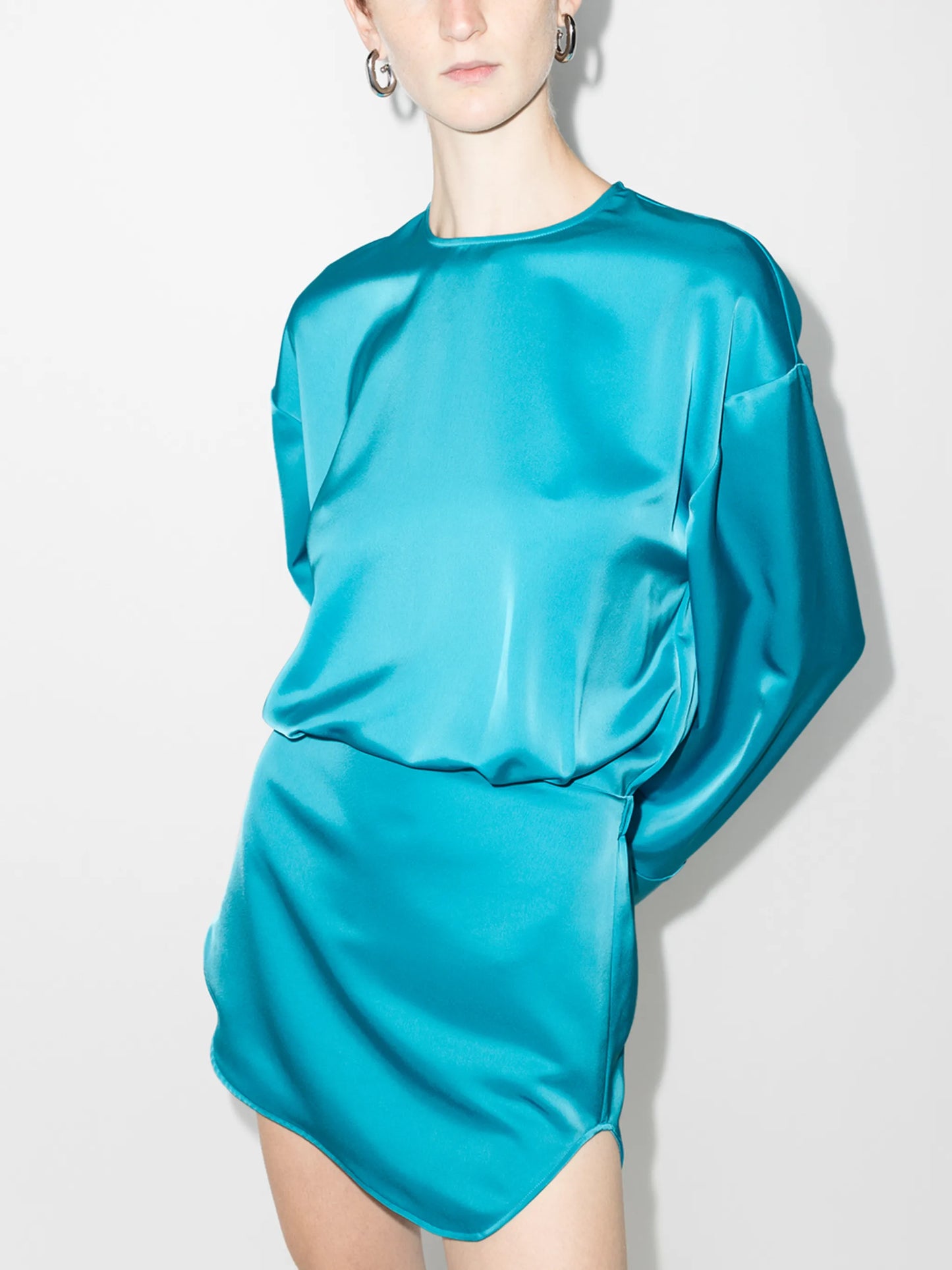 long-sleeve minidress