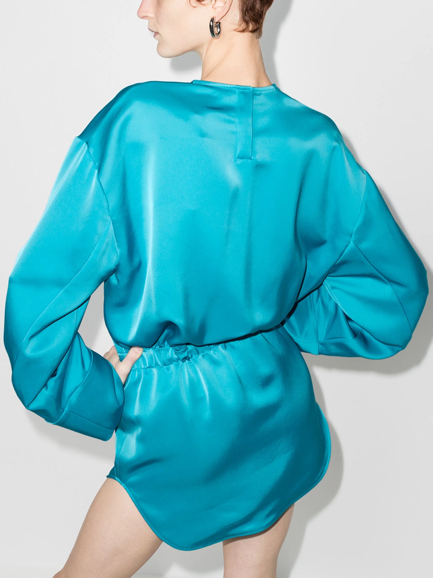 long-sleeve minidress