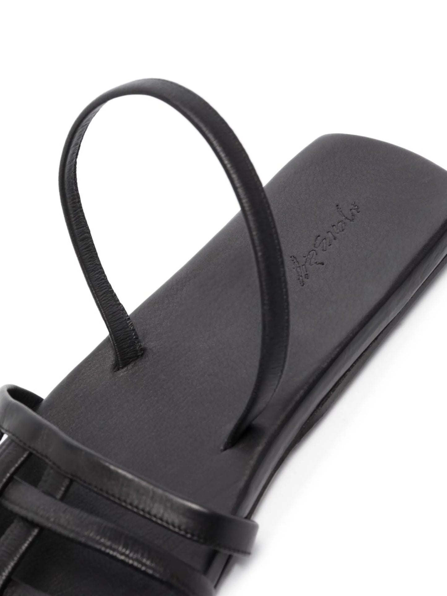 caged square-toe sandals