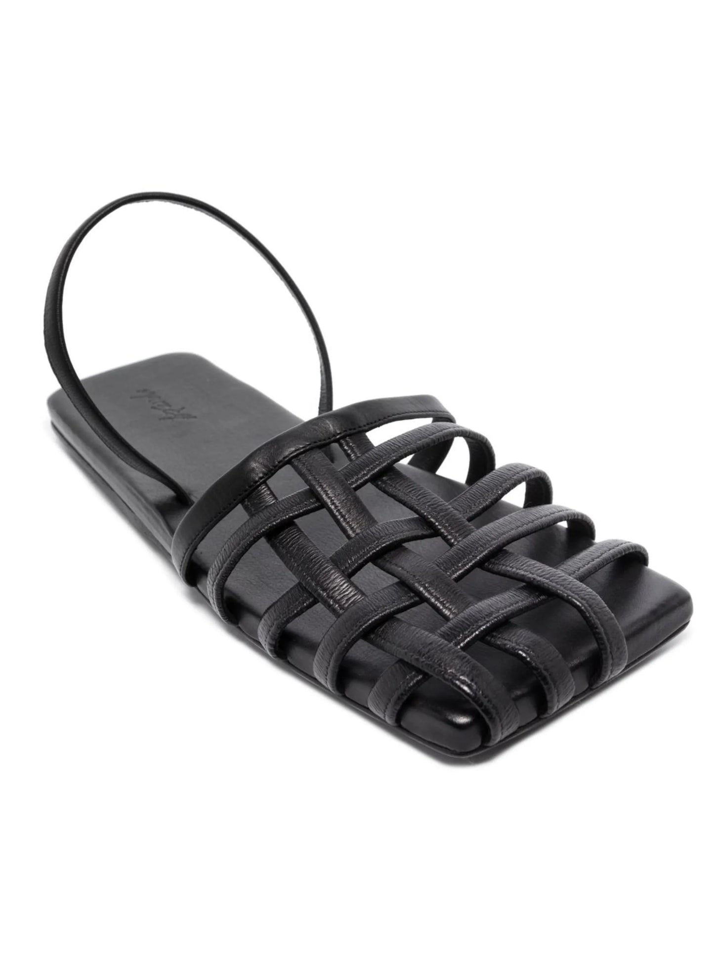caged square-toe sandals