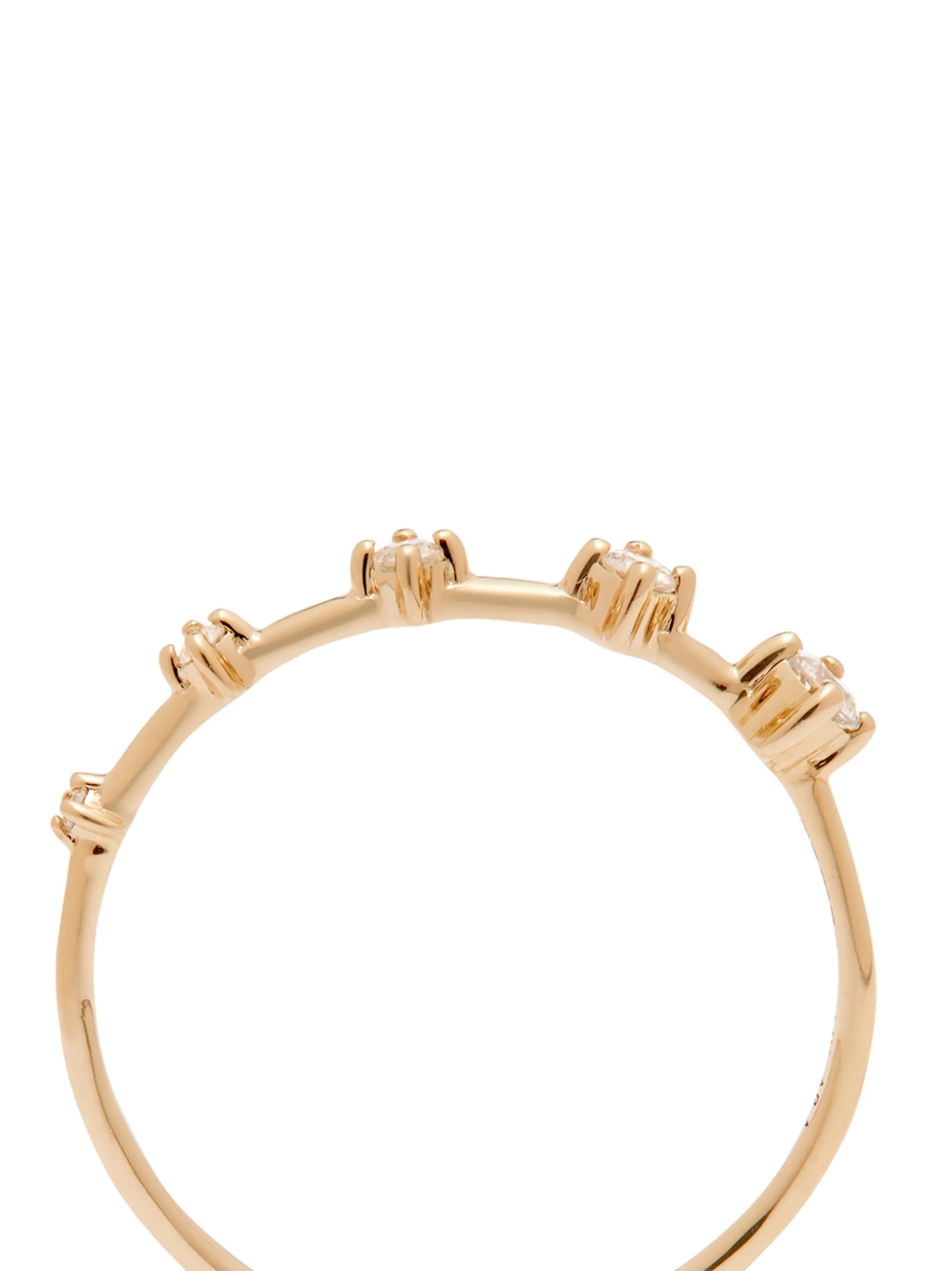 14kt yellow gold Tiny Five diamond ring