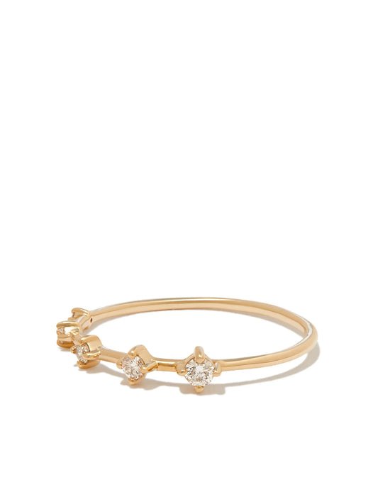 14kt yellow gold Tiny Five diamond ring