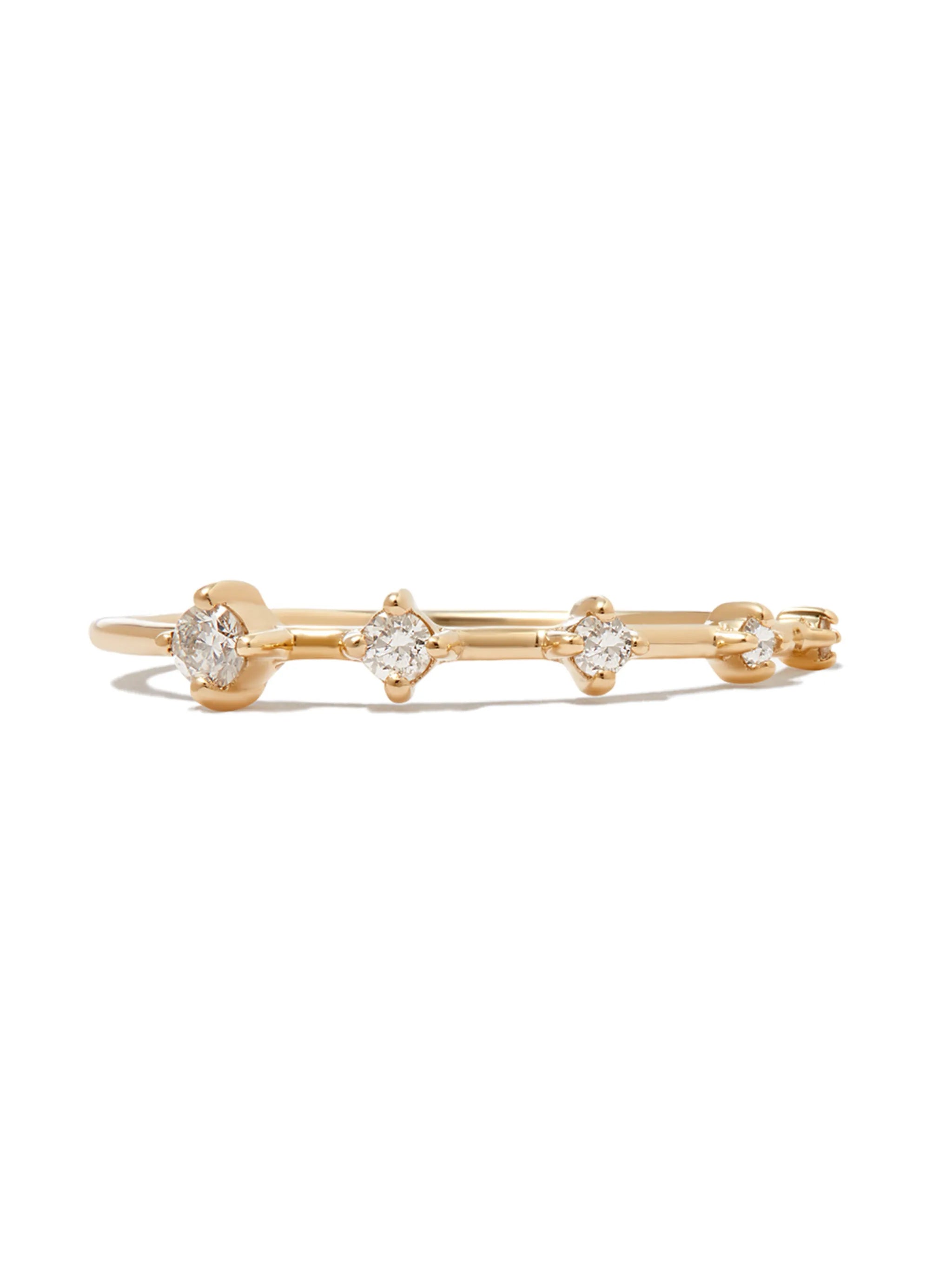 14kt yellow gold Tiny Five diamond ring