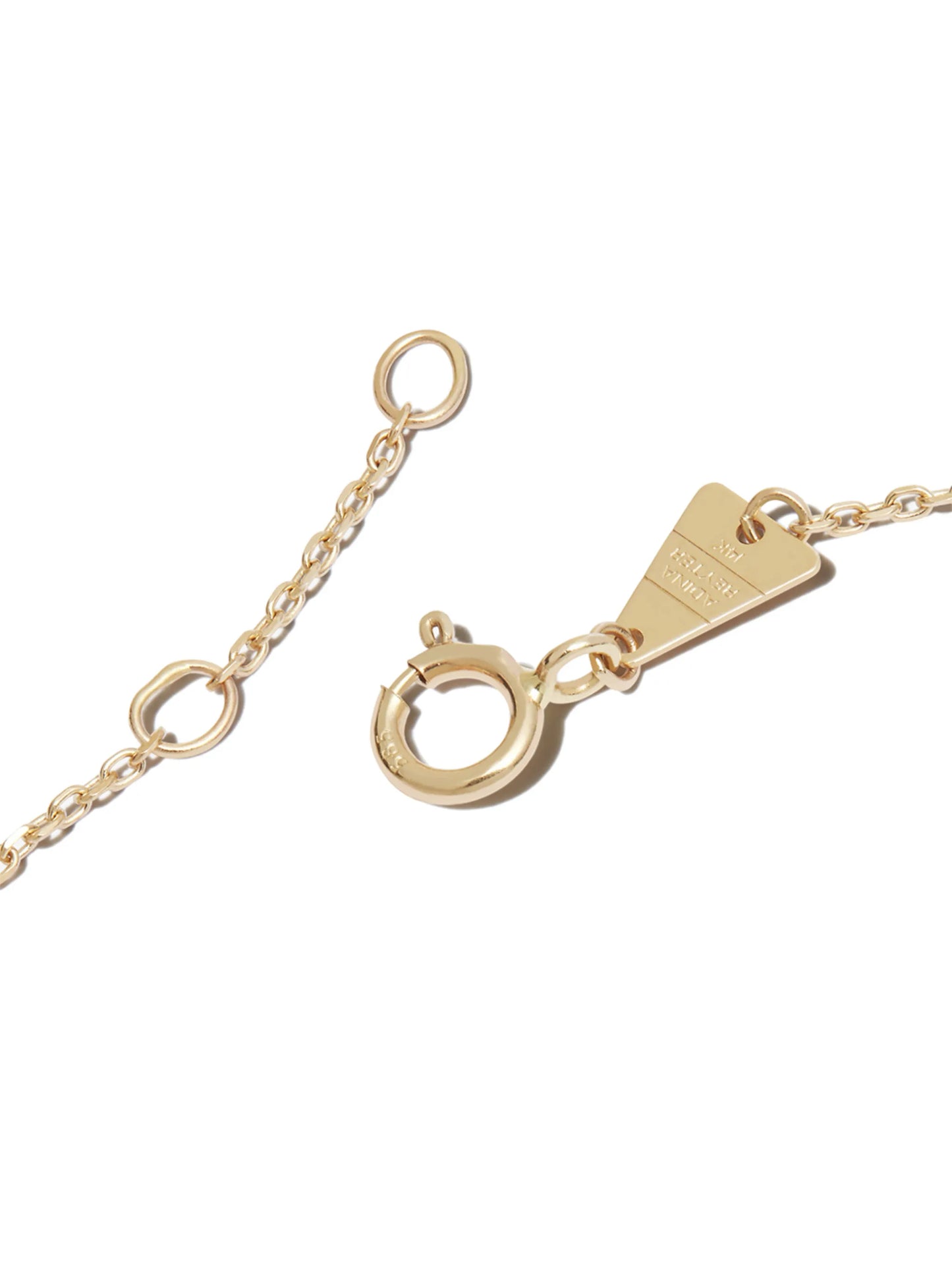 14kt yellow gold horseshoe diamond bracelet
