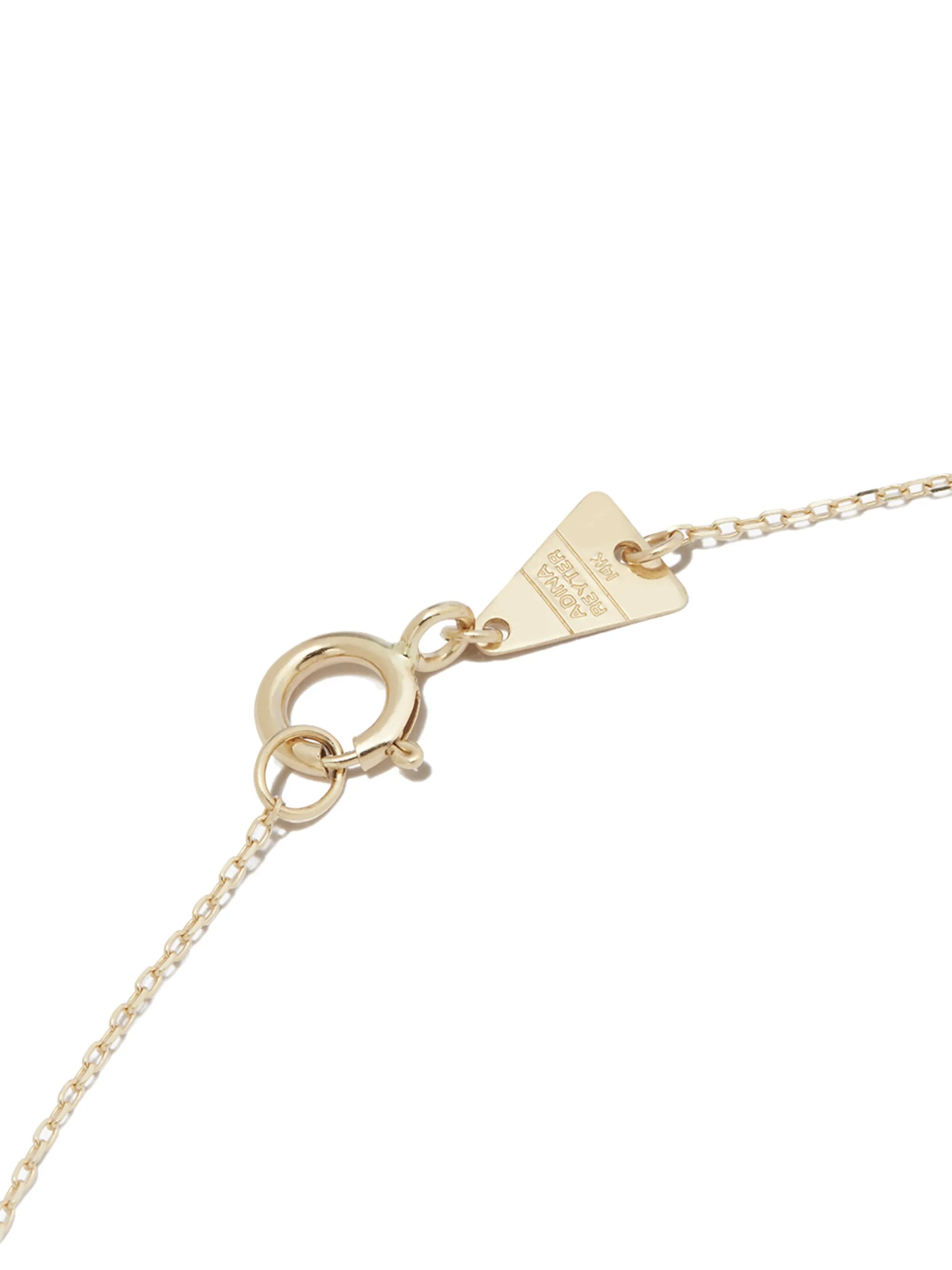 14kt yellow gold Carnival enamel and diamond necklace