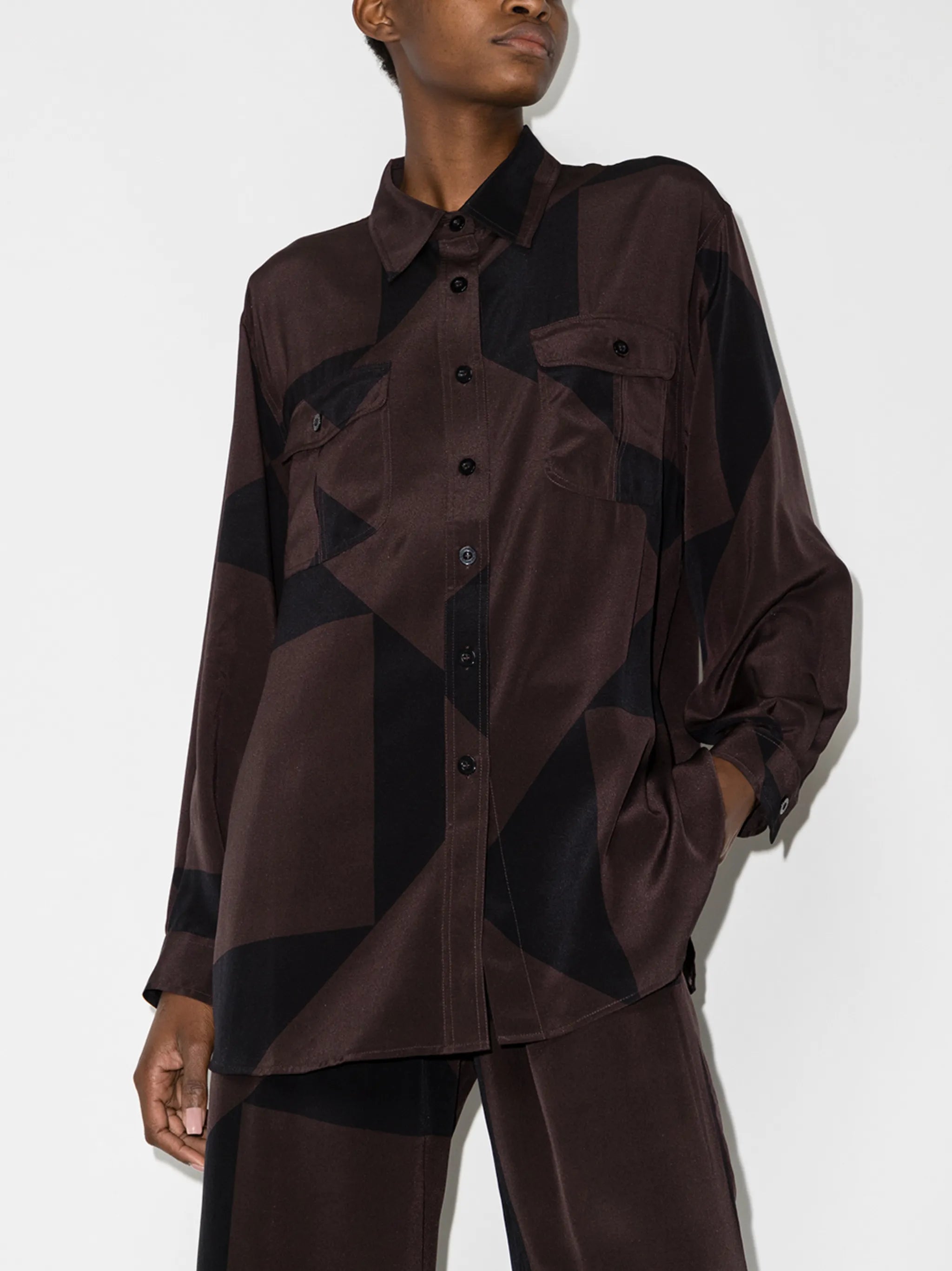 Havana geometric-print shirt