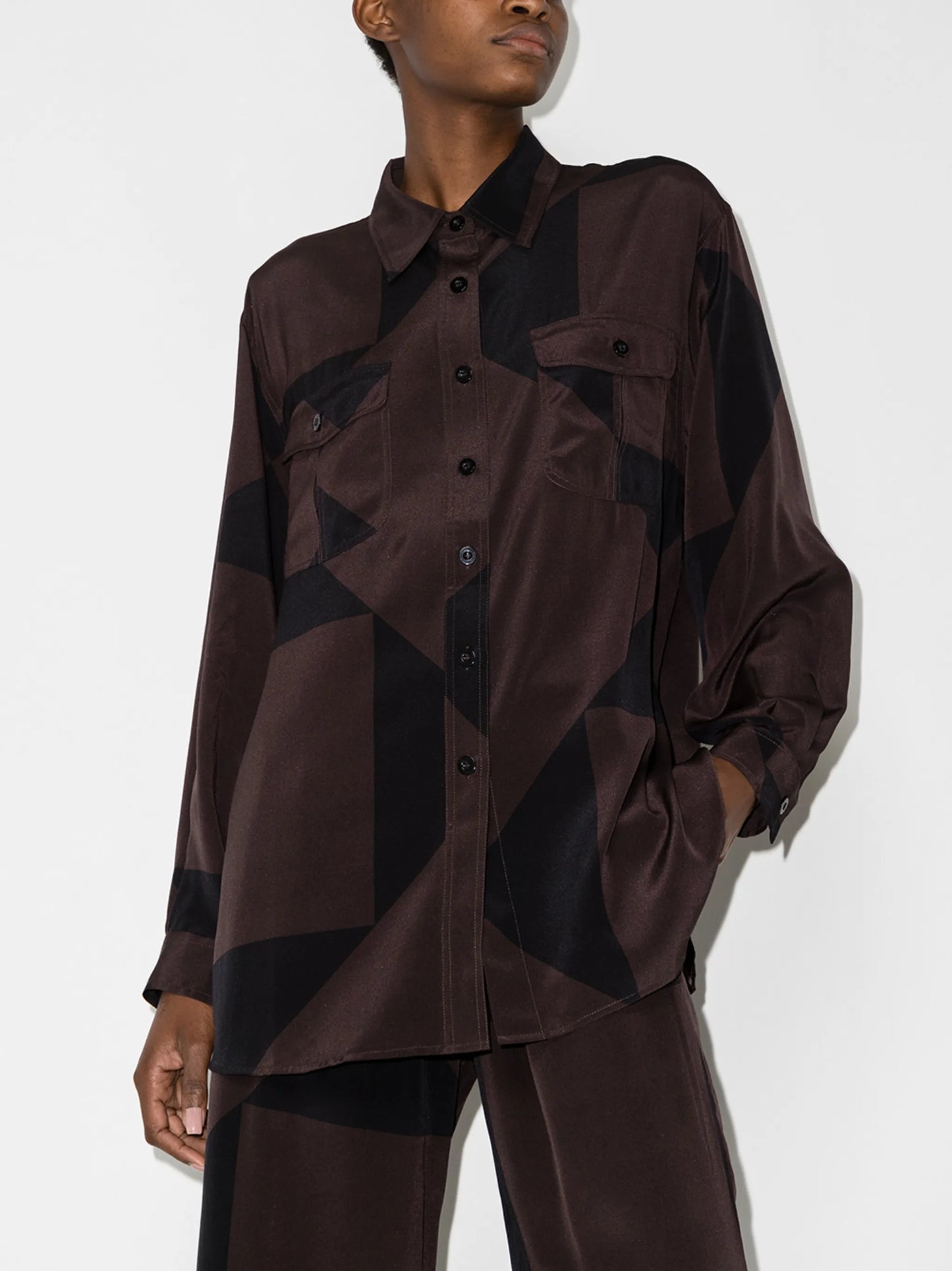 Havana geometric-print shirt