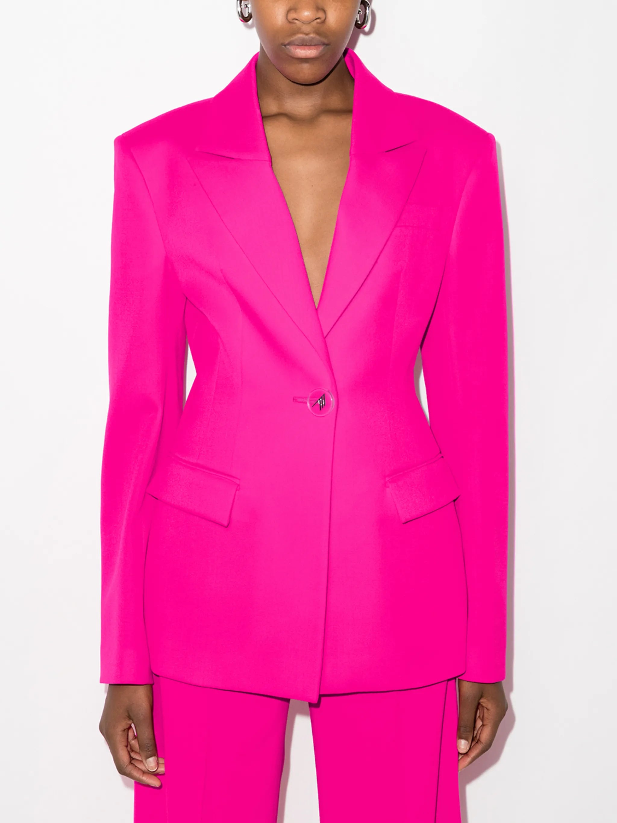 single-breasted tailored blazer