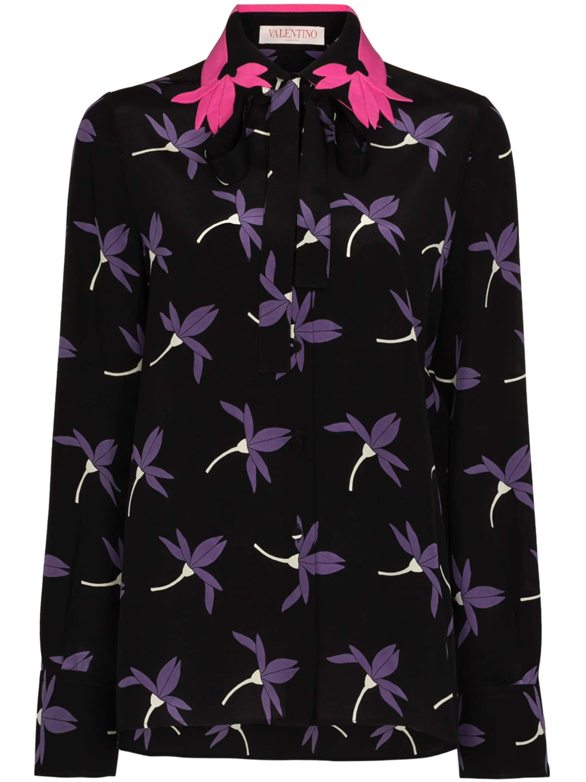Fairy Flowers print long-sleeve shirt