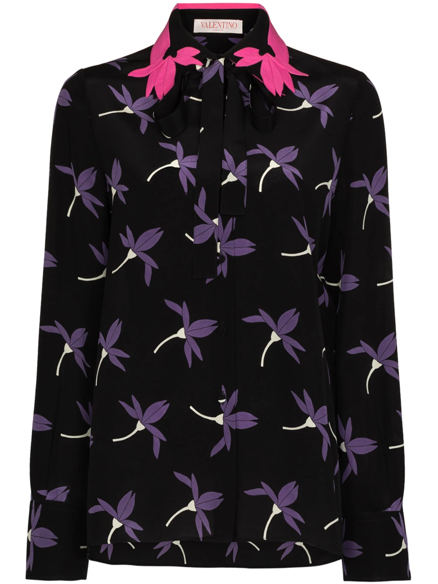 Fairy Flowers print long-sleeve shirt