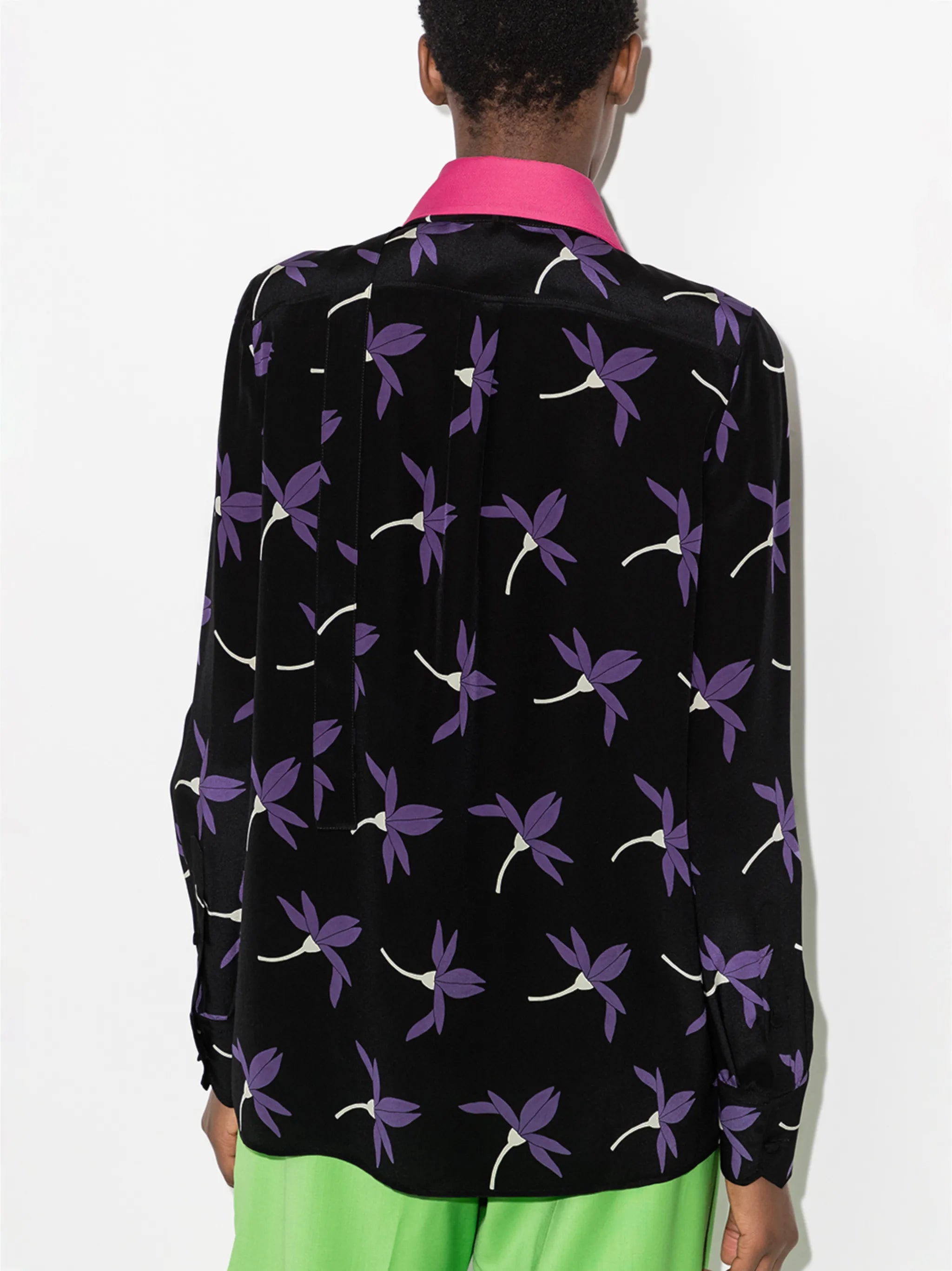 Fairy Flowers print long-sleeve shirt