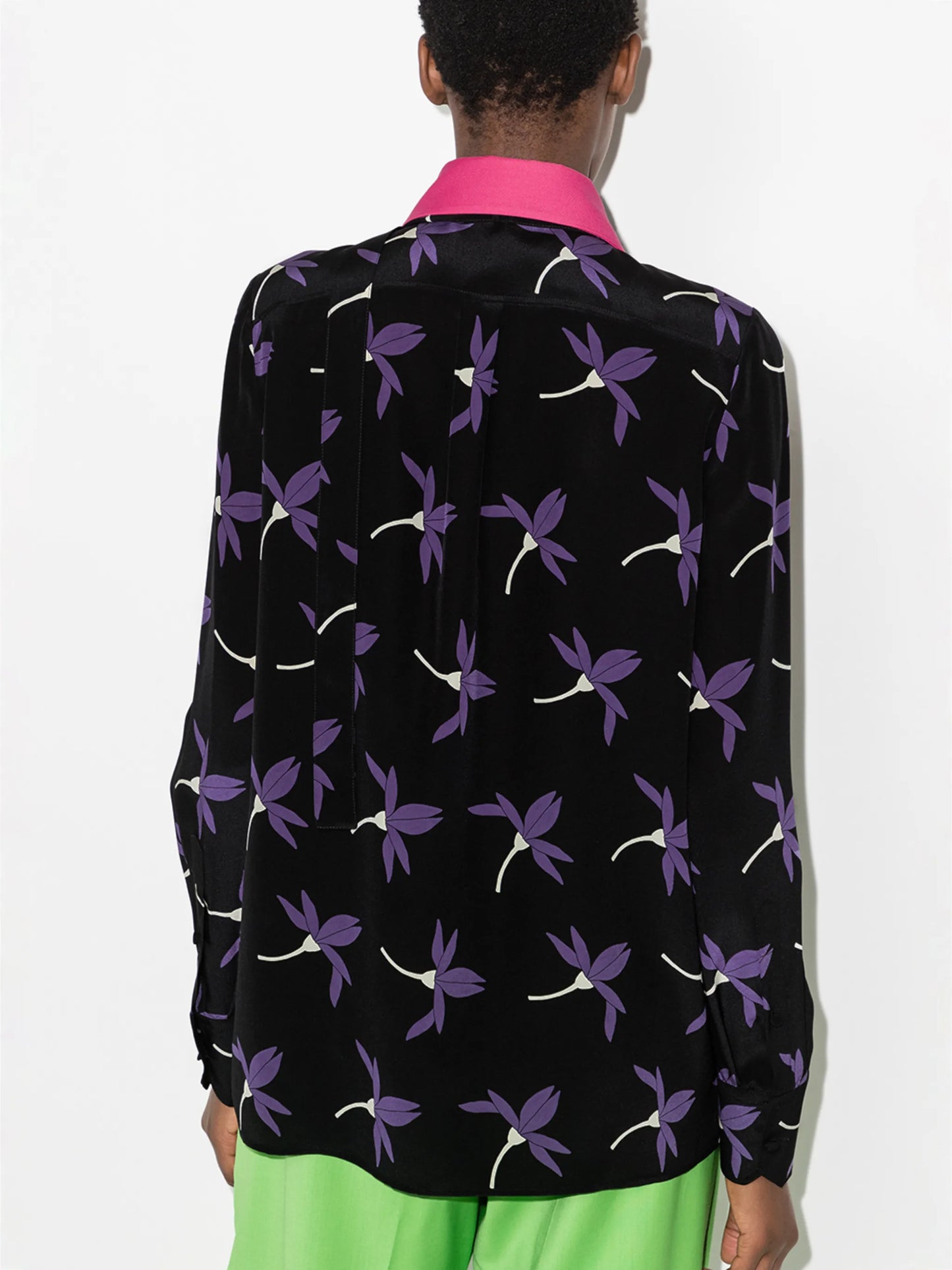 Fairy Flowers print long-sleeve shirt