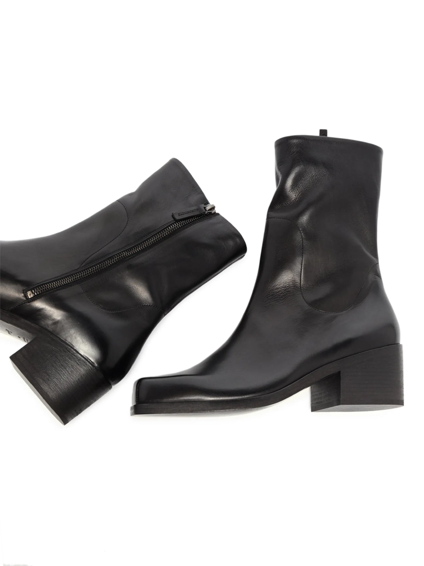 block-heel ankle boots