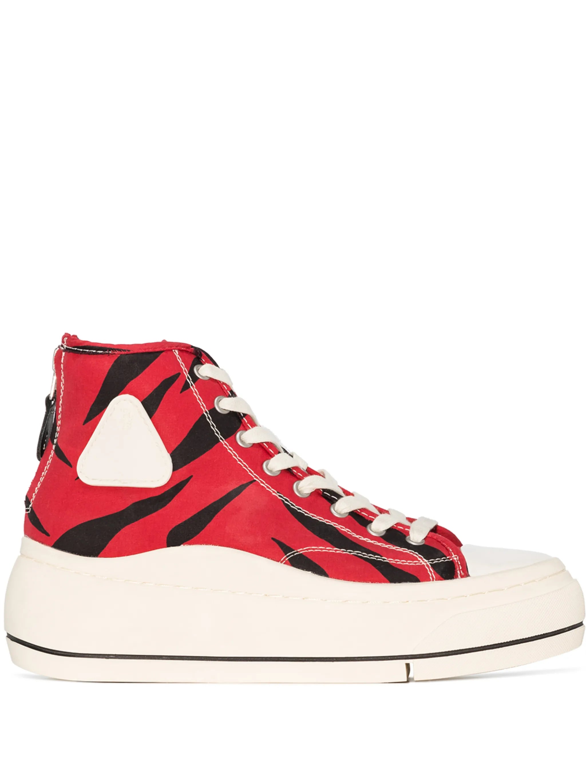 Kurt zebra print high-top sneakers