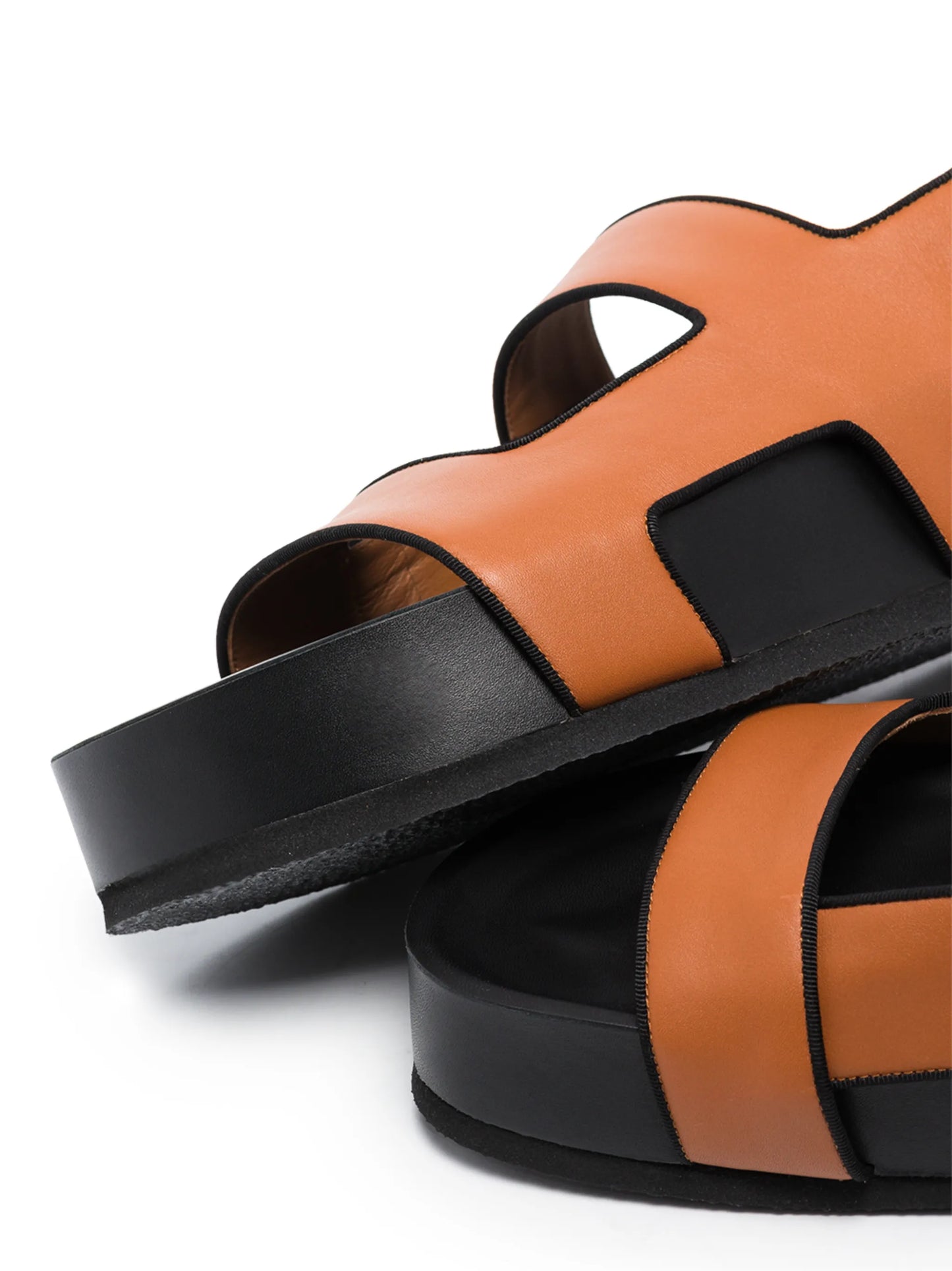 Cher 50mm flatform leather sandals