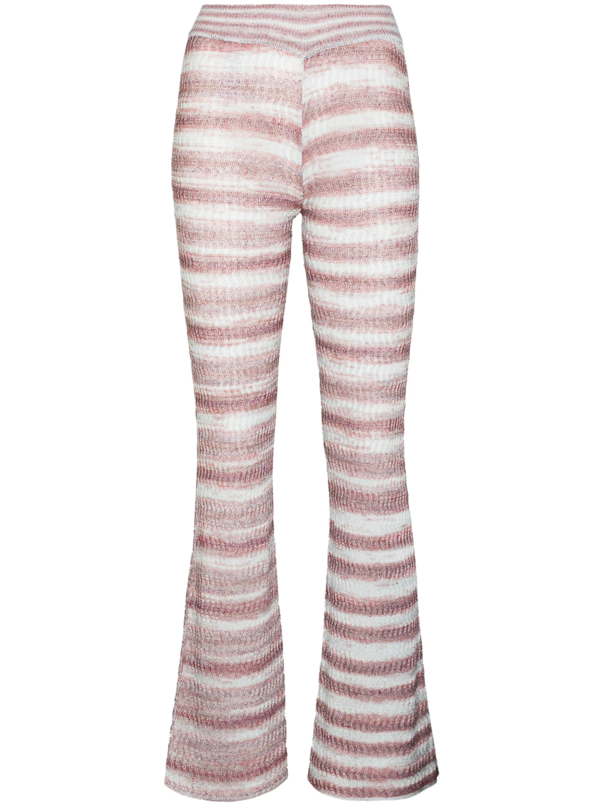 Mirage striped knit trousers