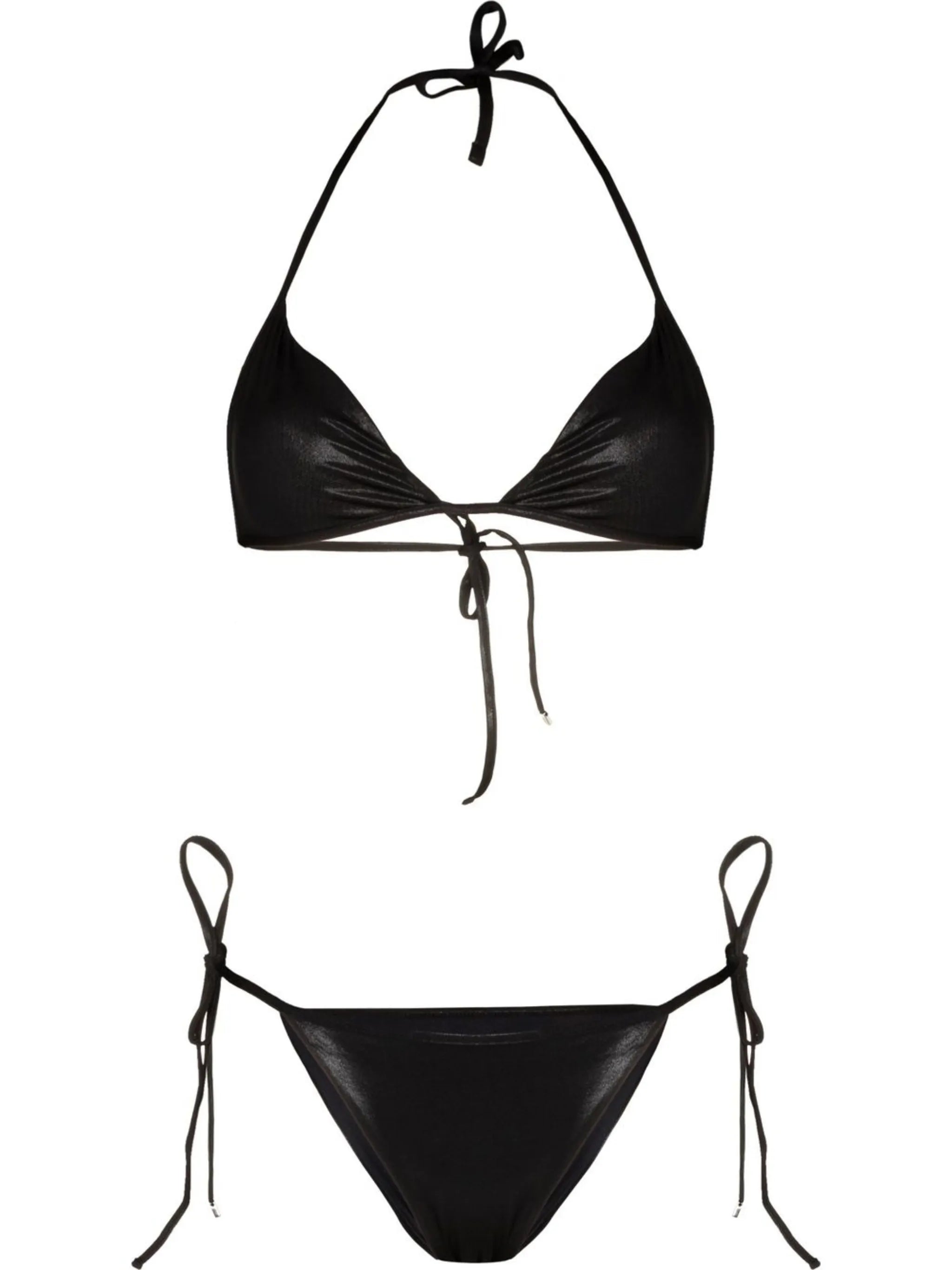 Sheen triangle bikini set