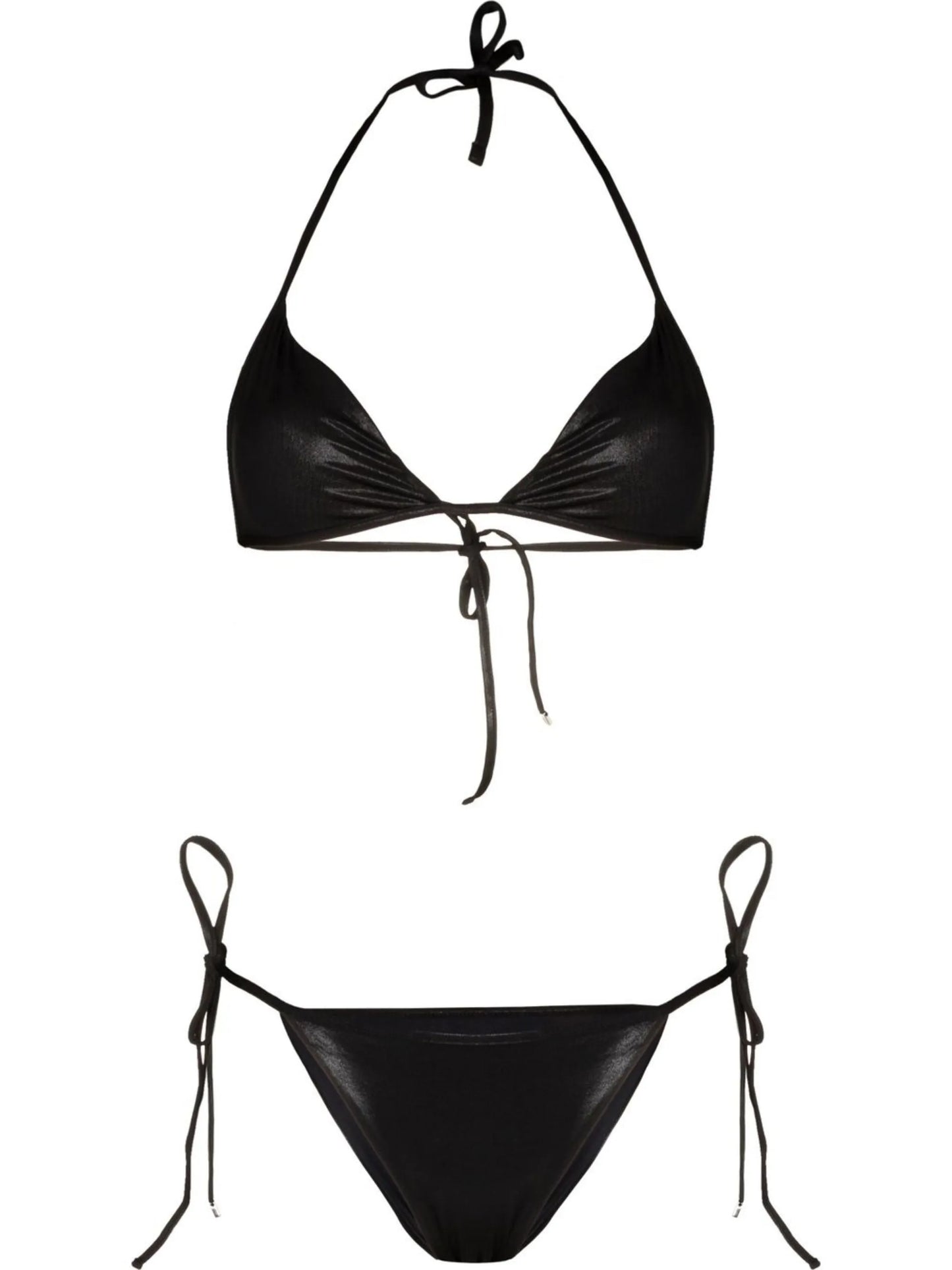 Sheen triangle bikini set
