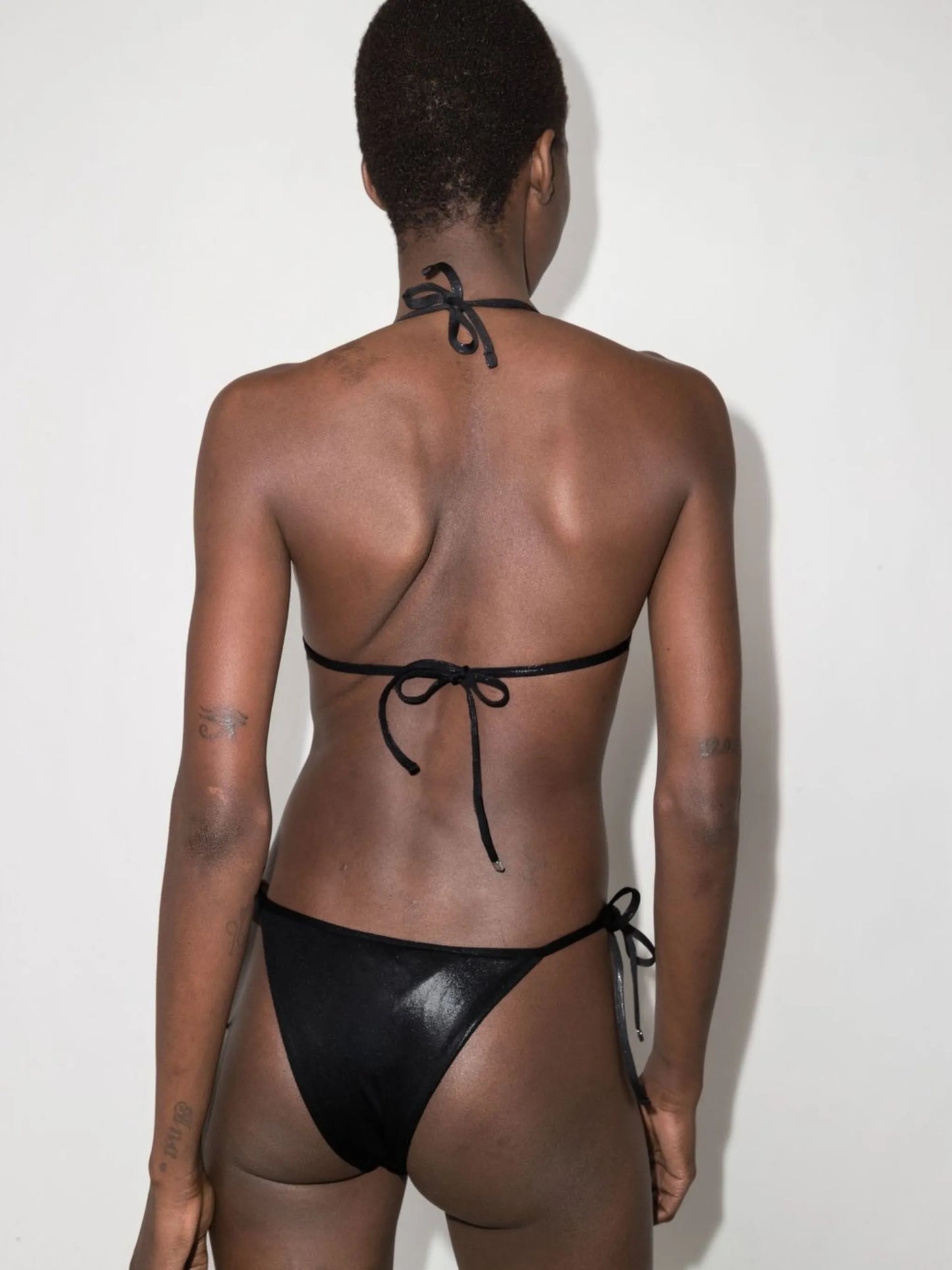 Sheen triangle bikini set