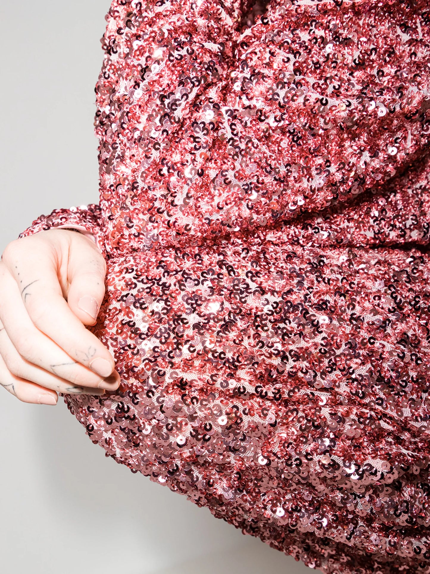 Alexa sequinned high-waisted trousers