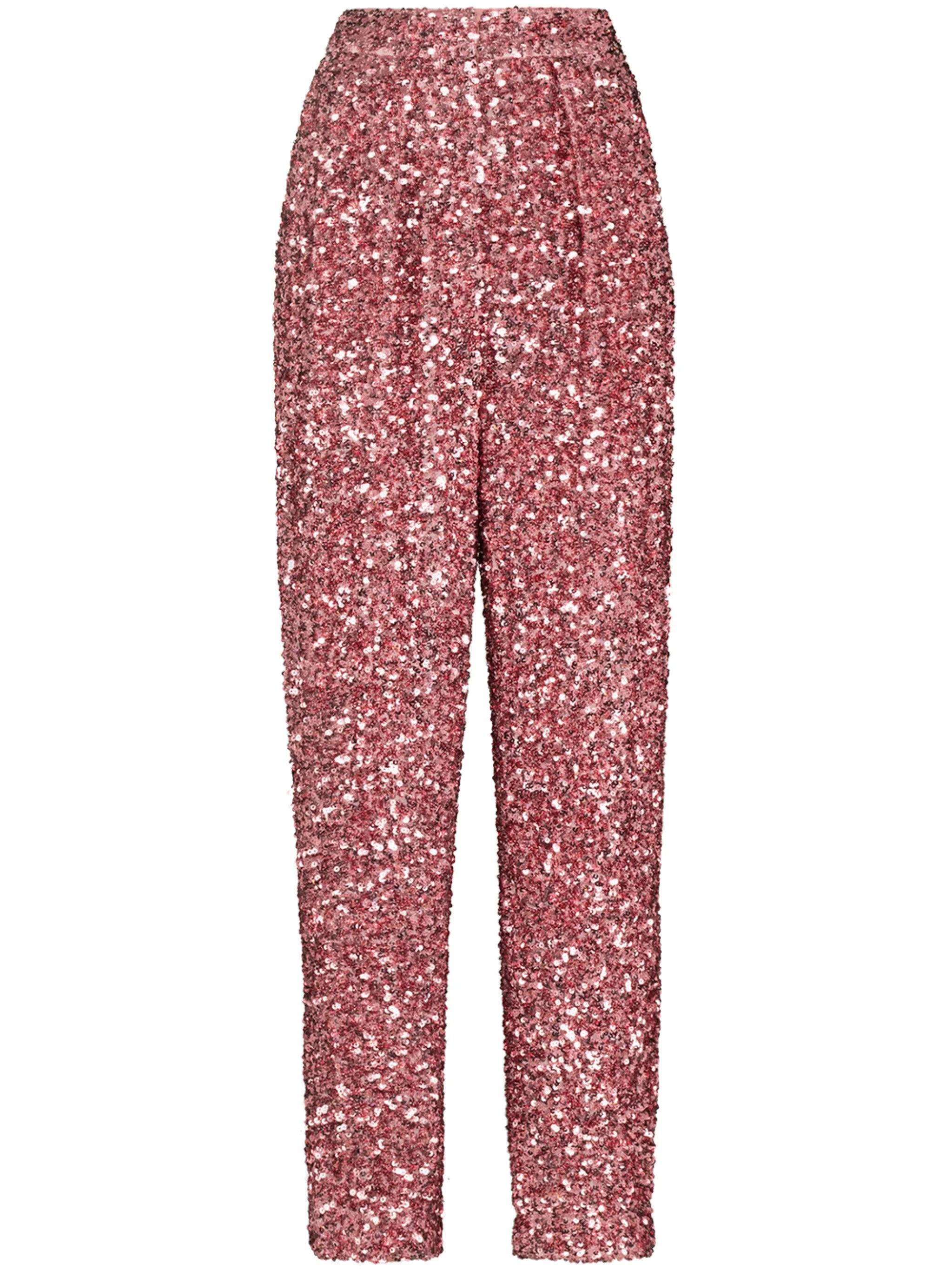Alexa sequinned high-waisted trousers