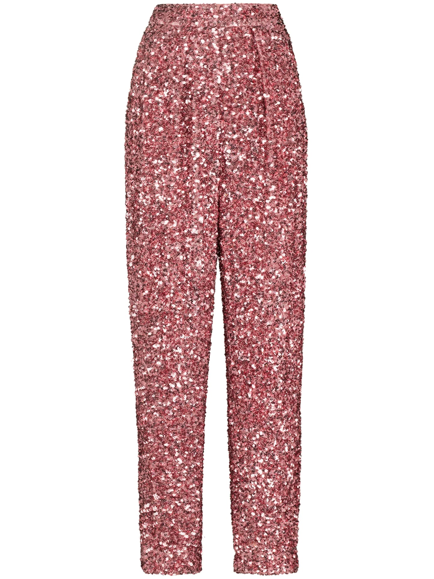 Alexa sequinned high-waisted trousers
