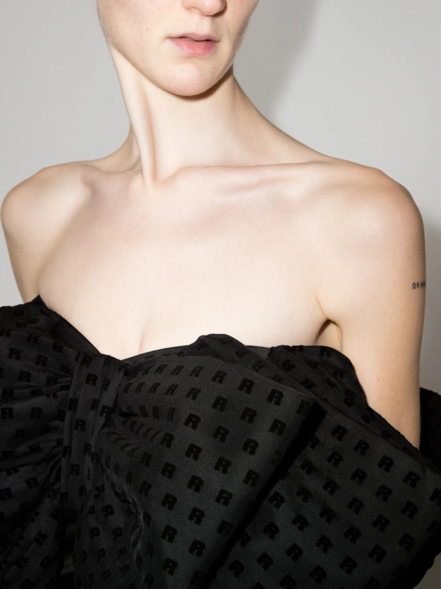 Natalie oversized-bow minidress