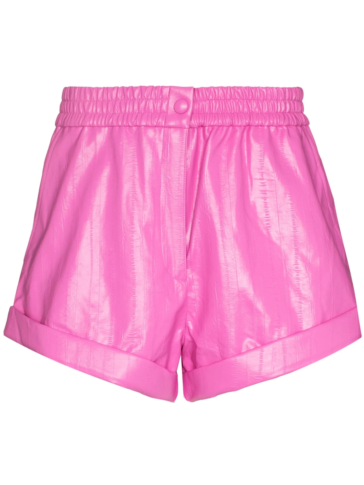 Beata faux-leather shorts