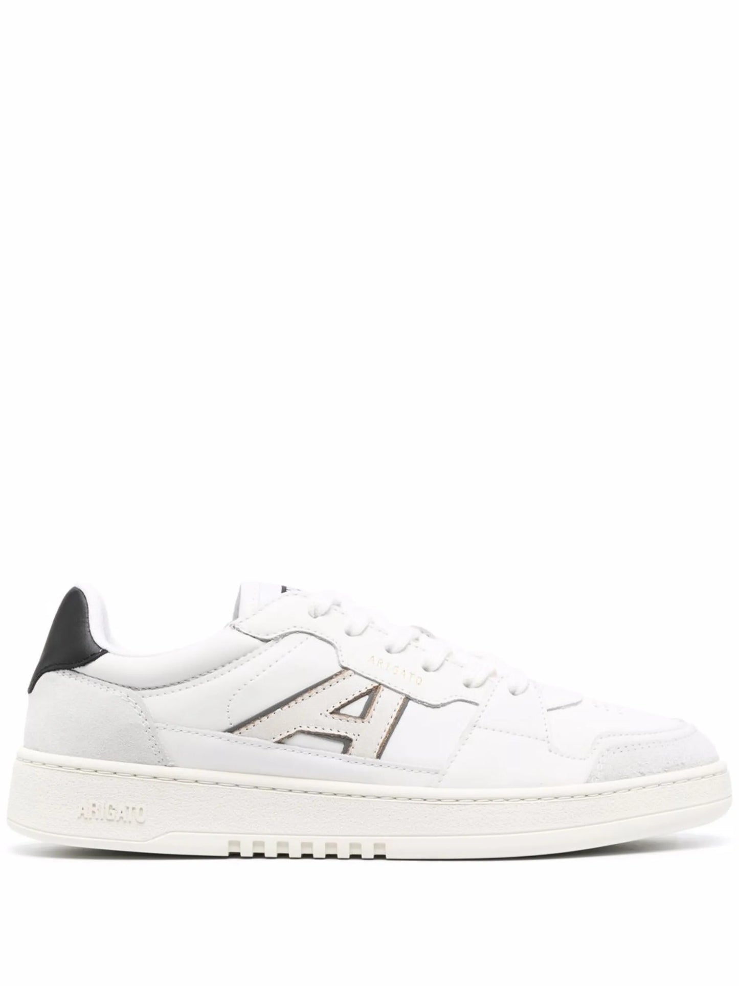 logo-patch low-top leather sneakers