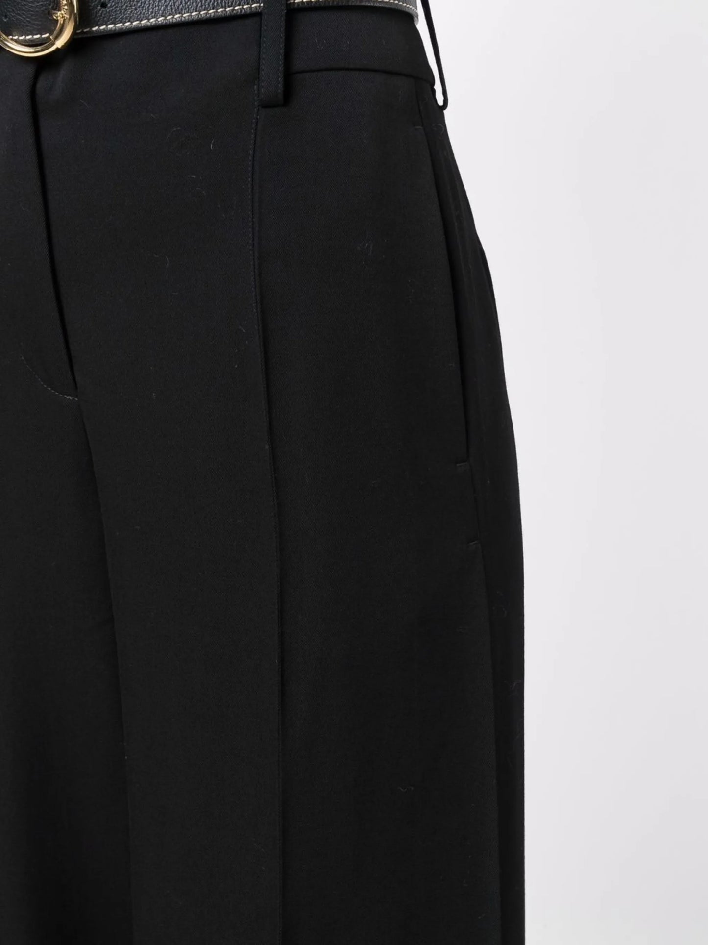 split-hem wide-leg trousers