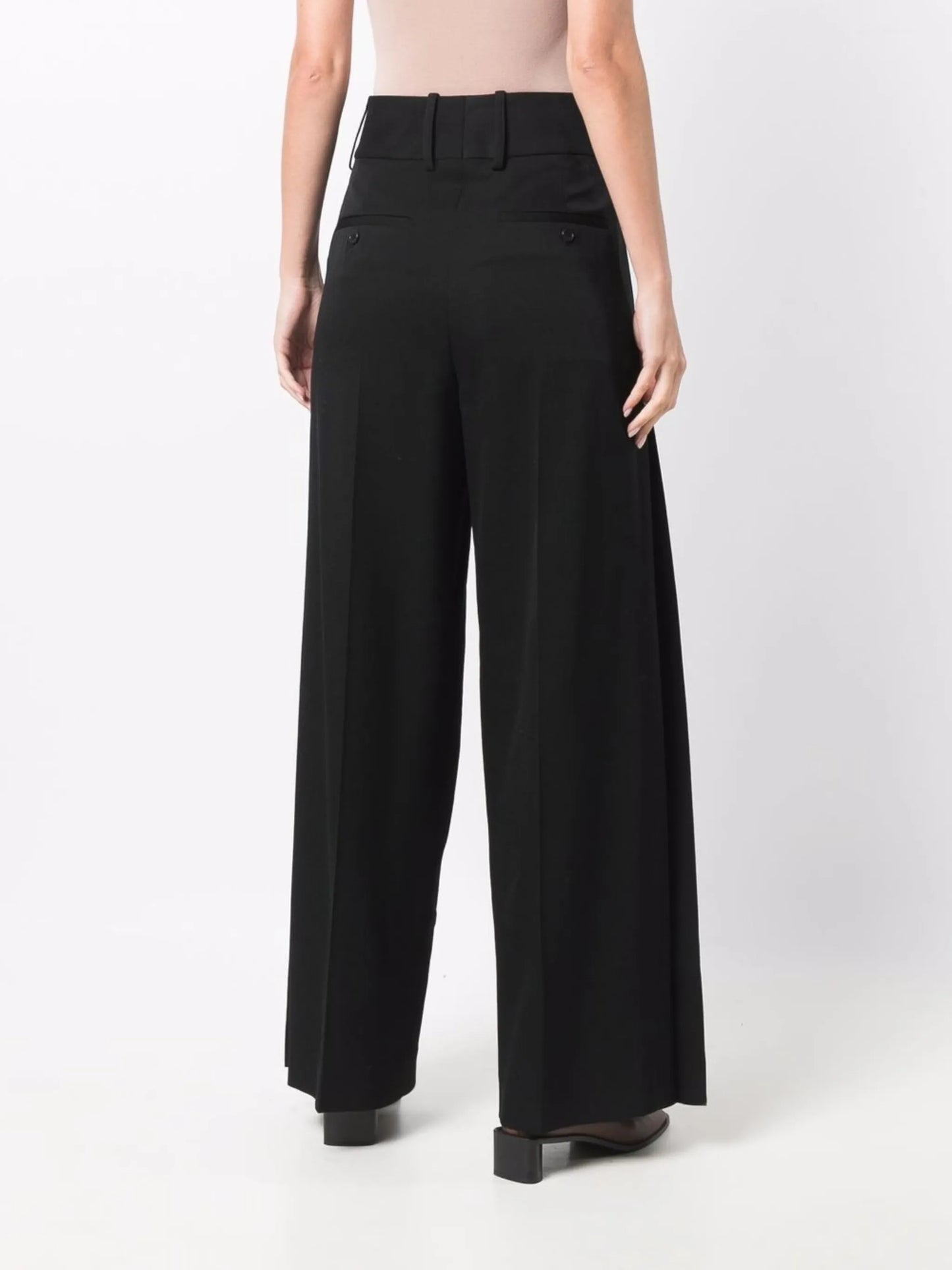 split-hem wide-leg trousers