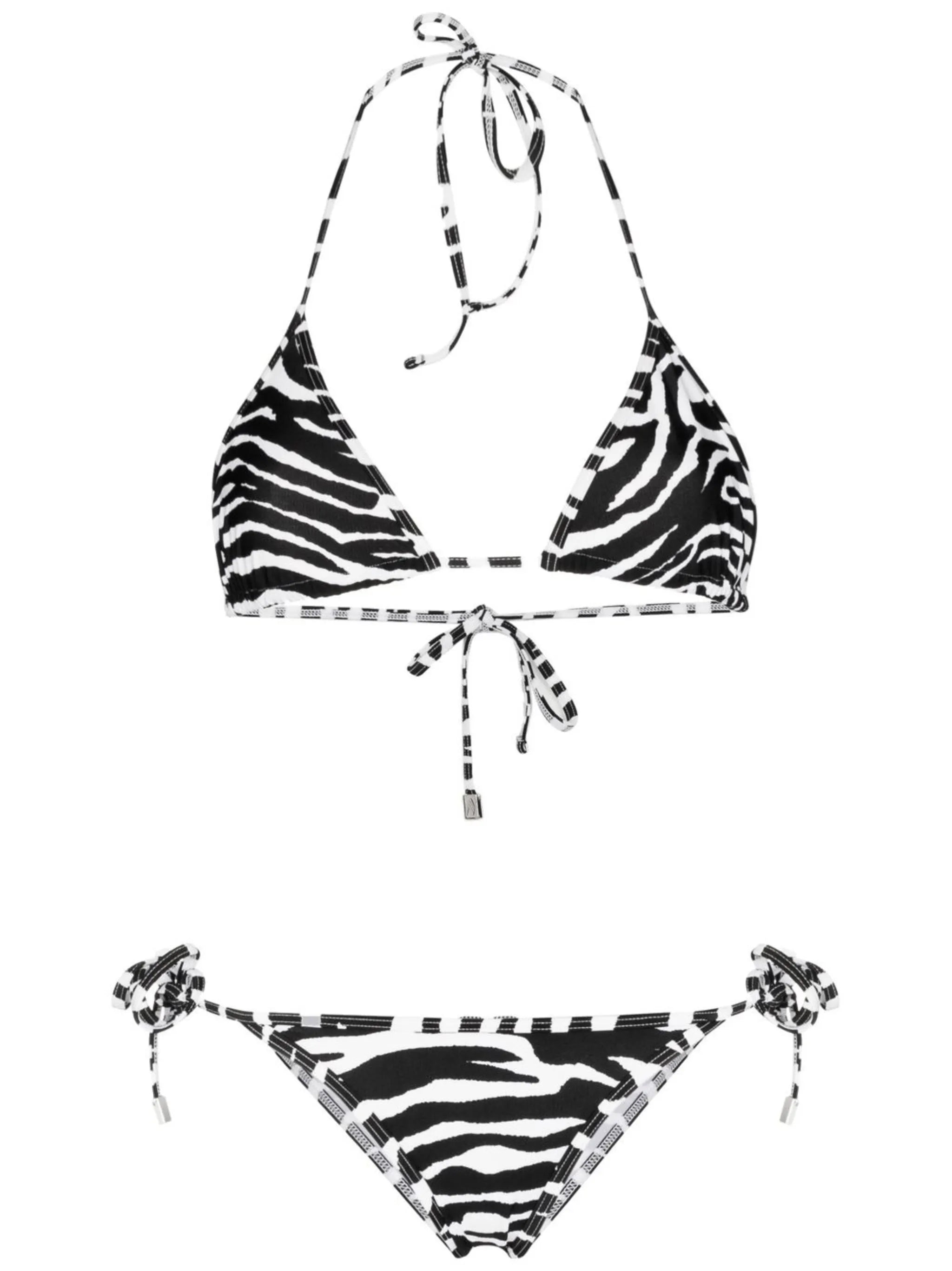 zebra print bikini set