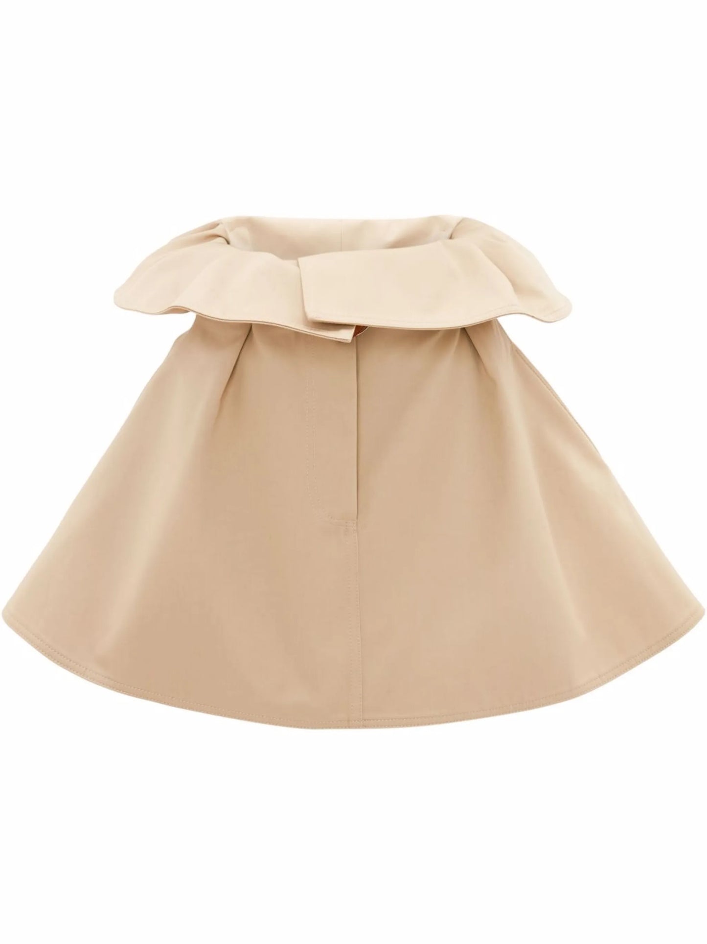 paperbag-waist belted skirt