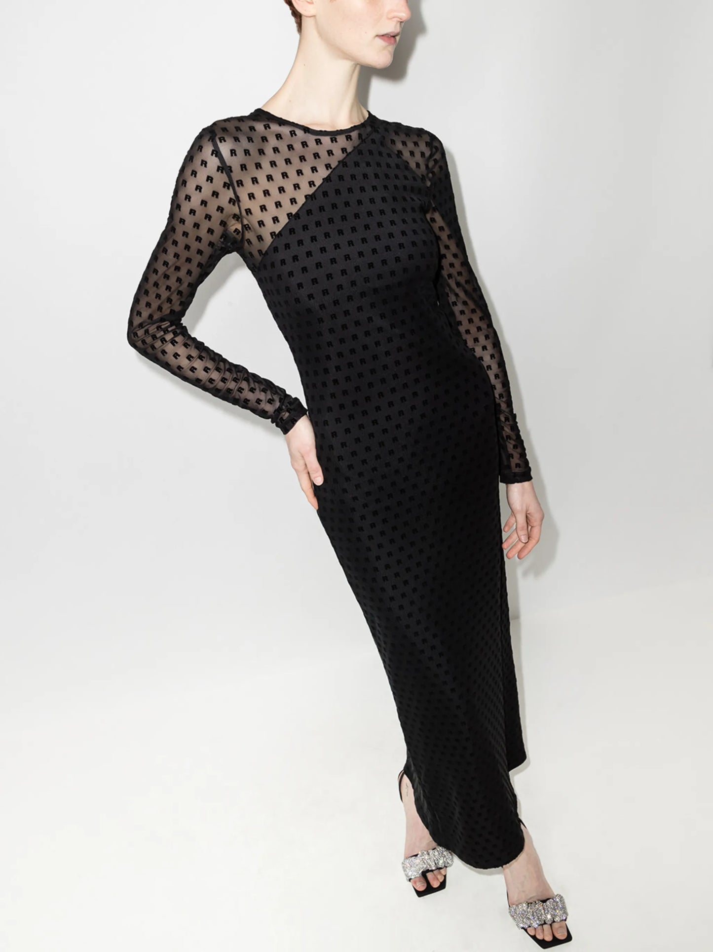 Isadora monogram-pattern maxi dress