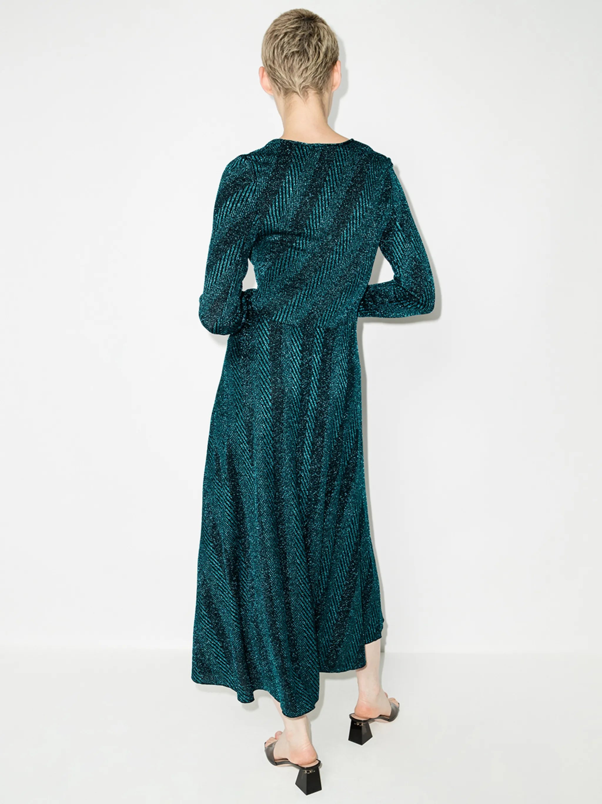 Sierra V-neck midi dress