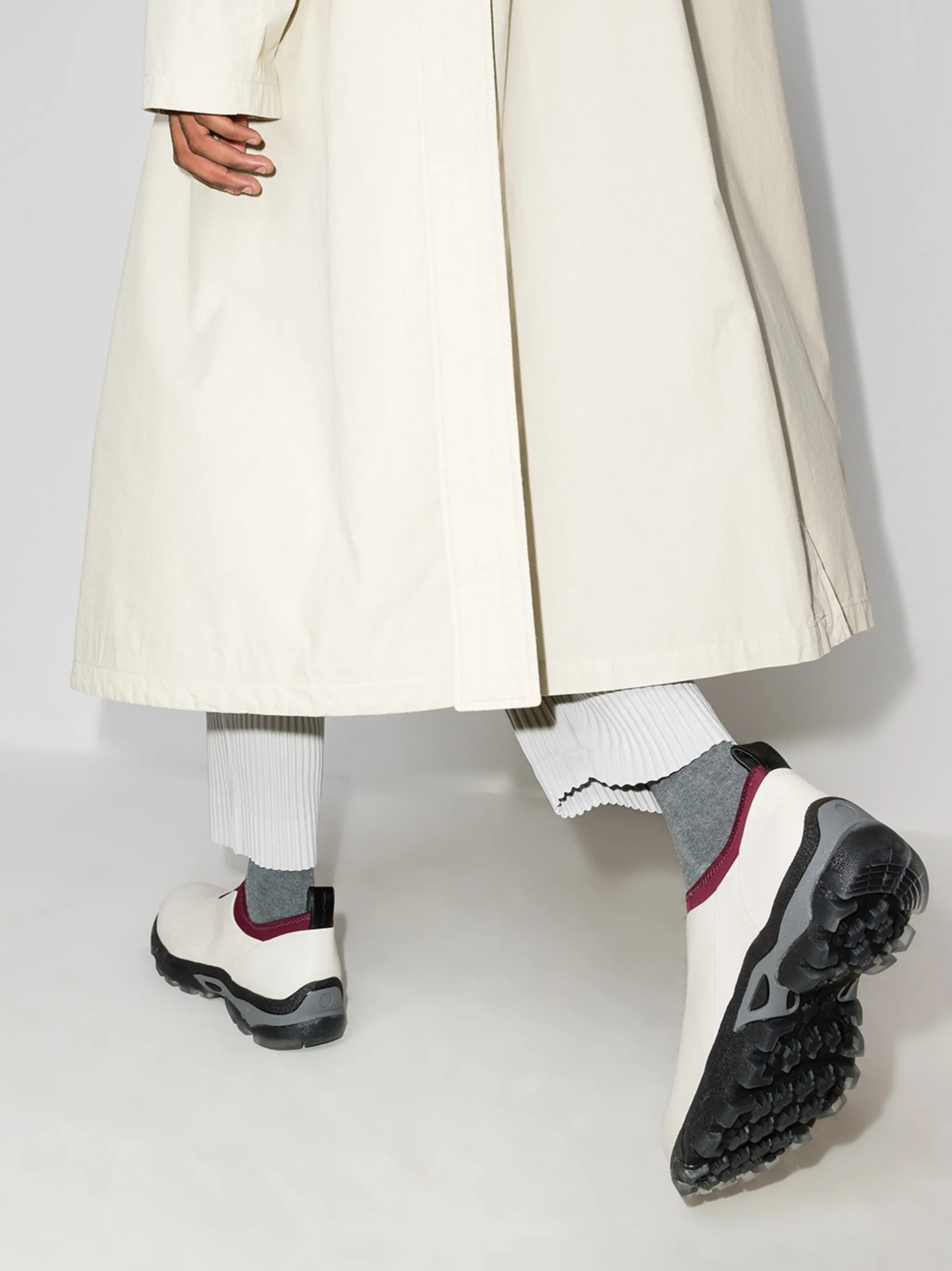 two-tone low-top sneakers